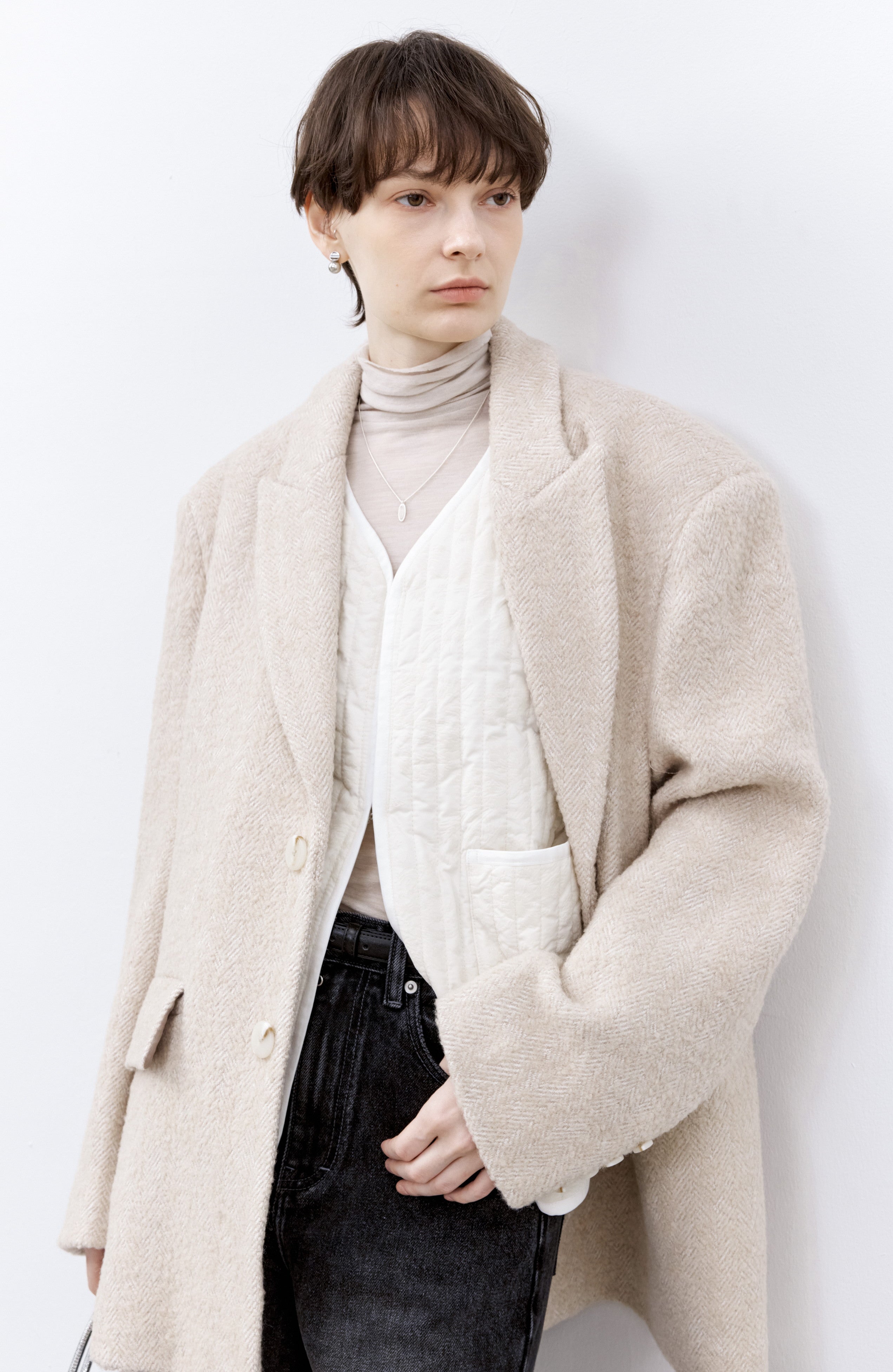 SOFT WOOL COAT JACKET