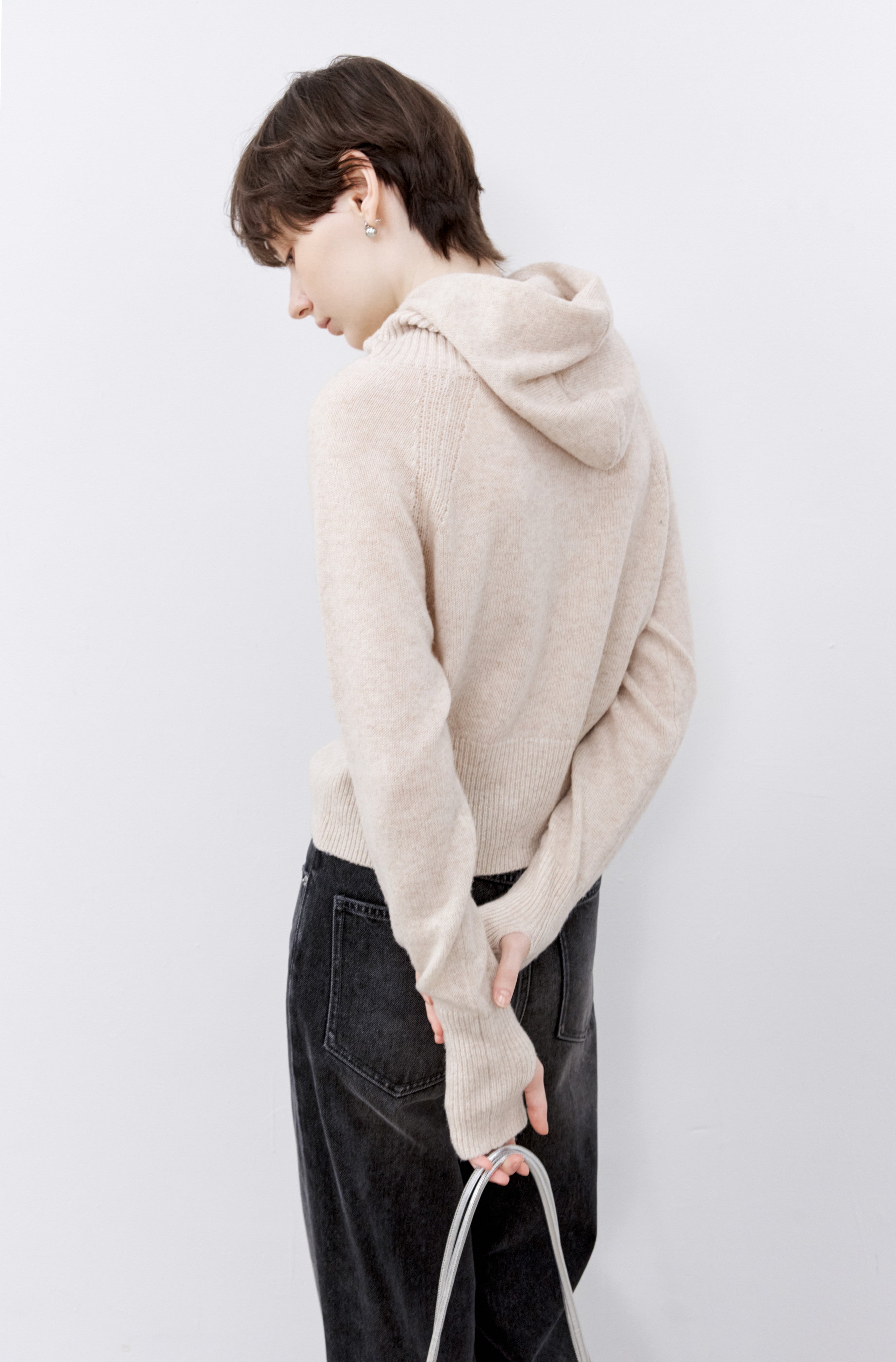 HIGH NECK HOOD SWEATER / ハイネックフードセーター