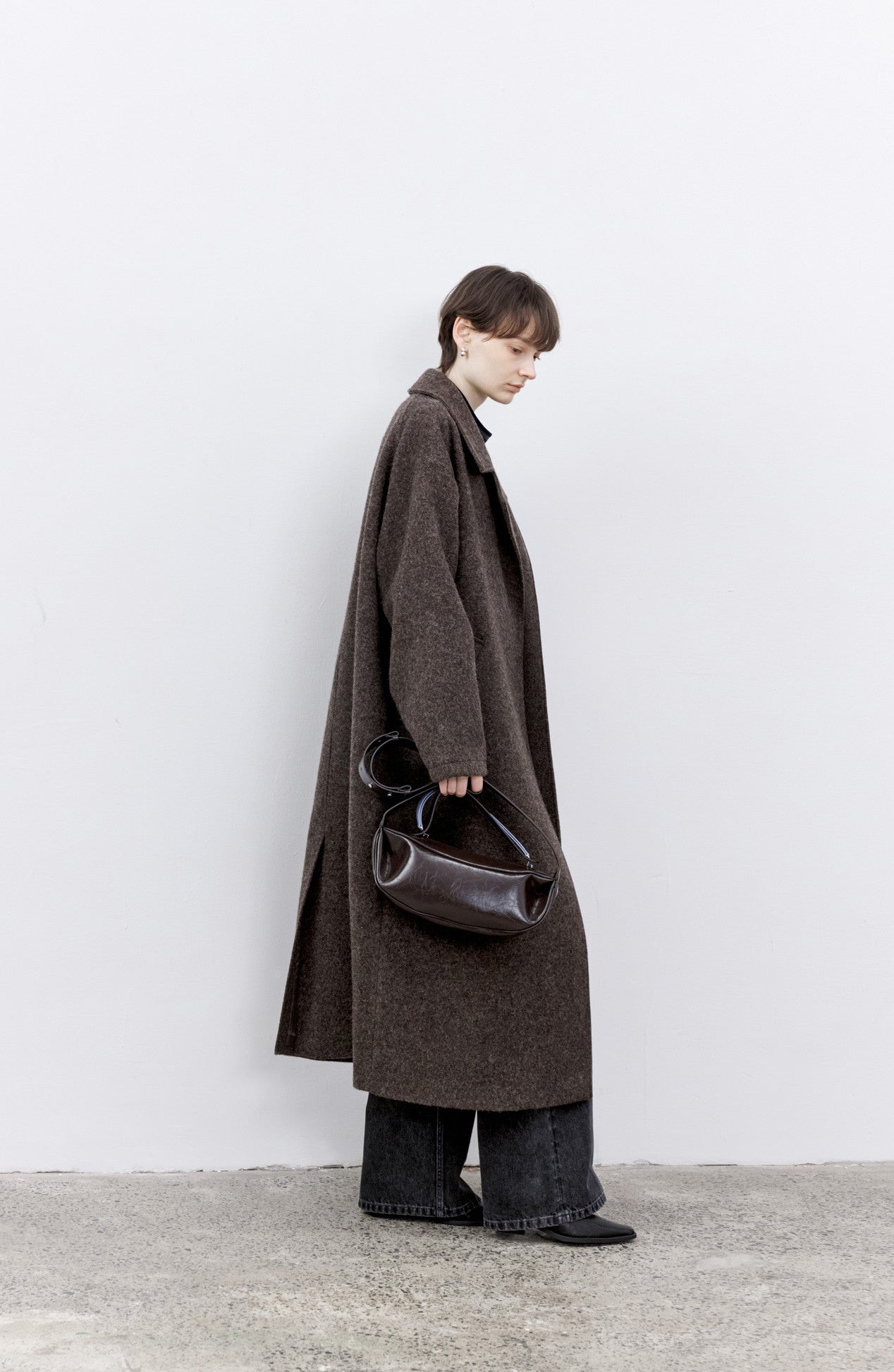 DUSTY LAPEL WOOL COAT