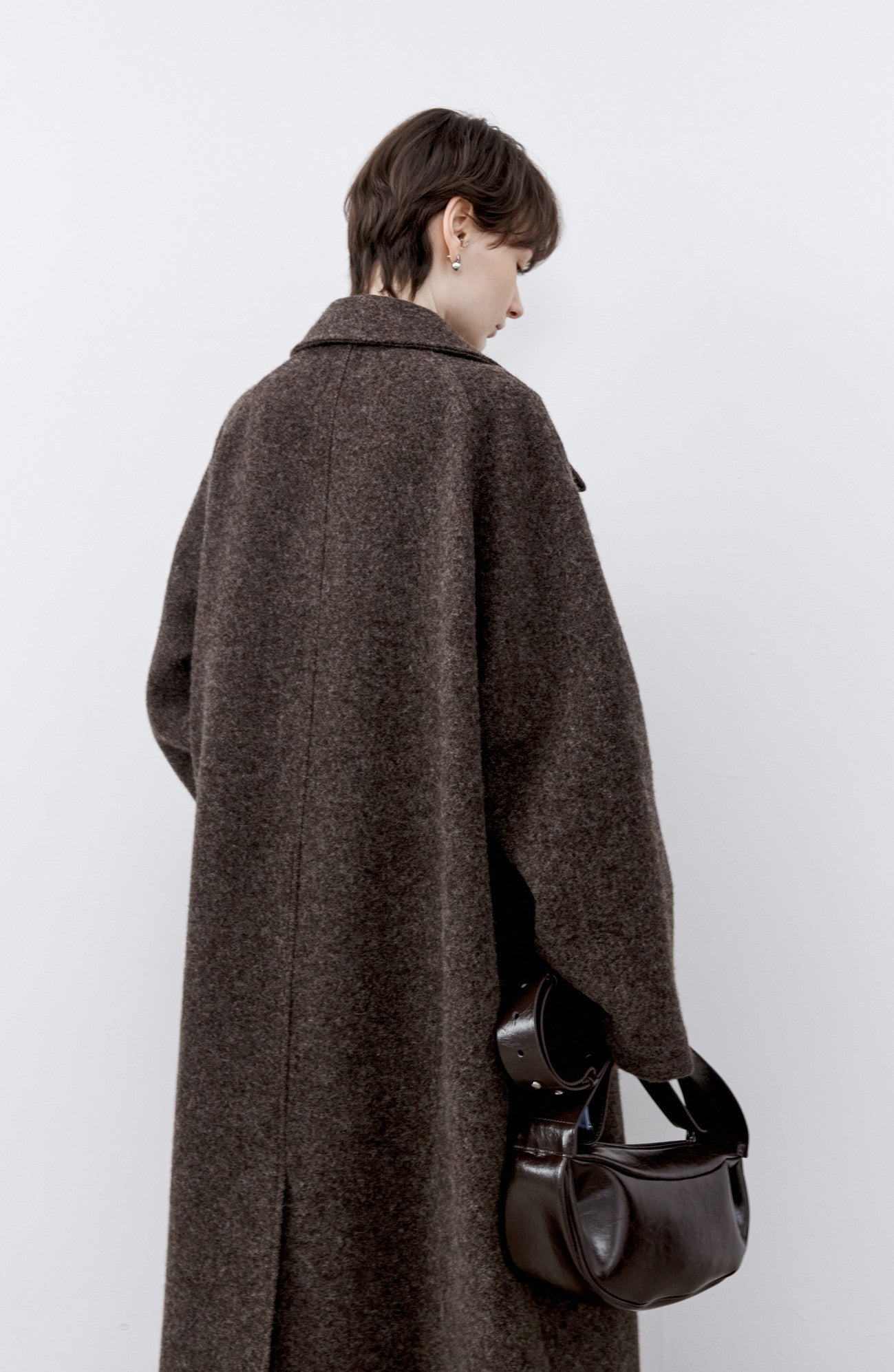 DUSTY LAPEL WOOL COAT