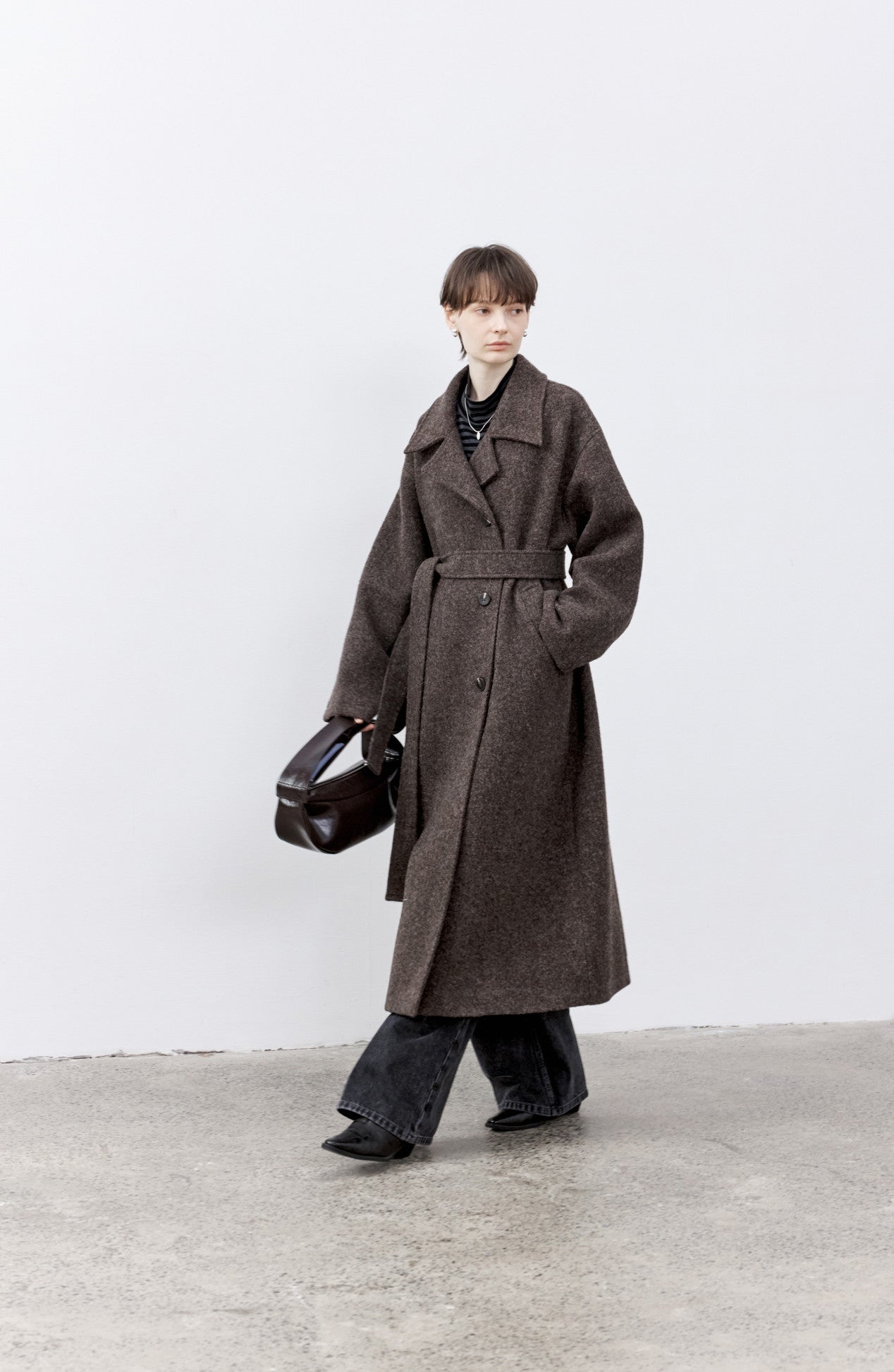 DUSTY LAPEL WOOL COAT