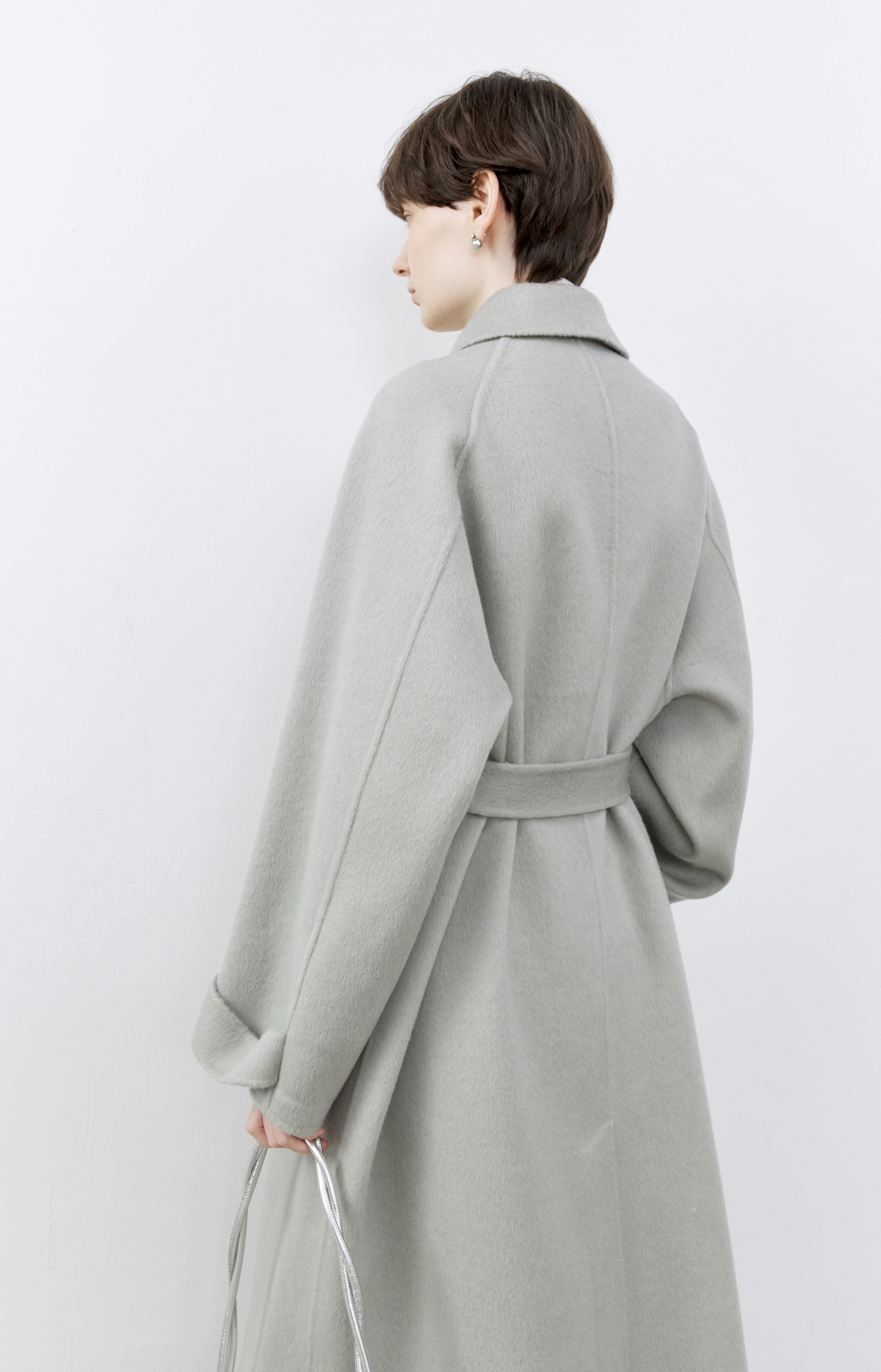 NATURAL DUSTY WOOL COAT