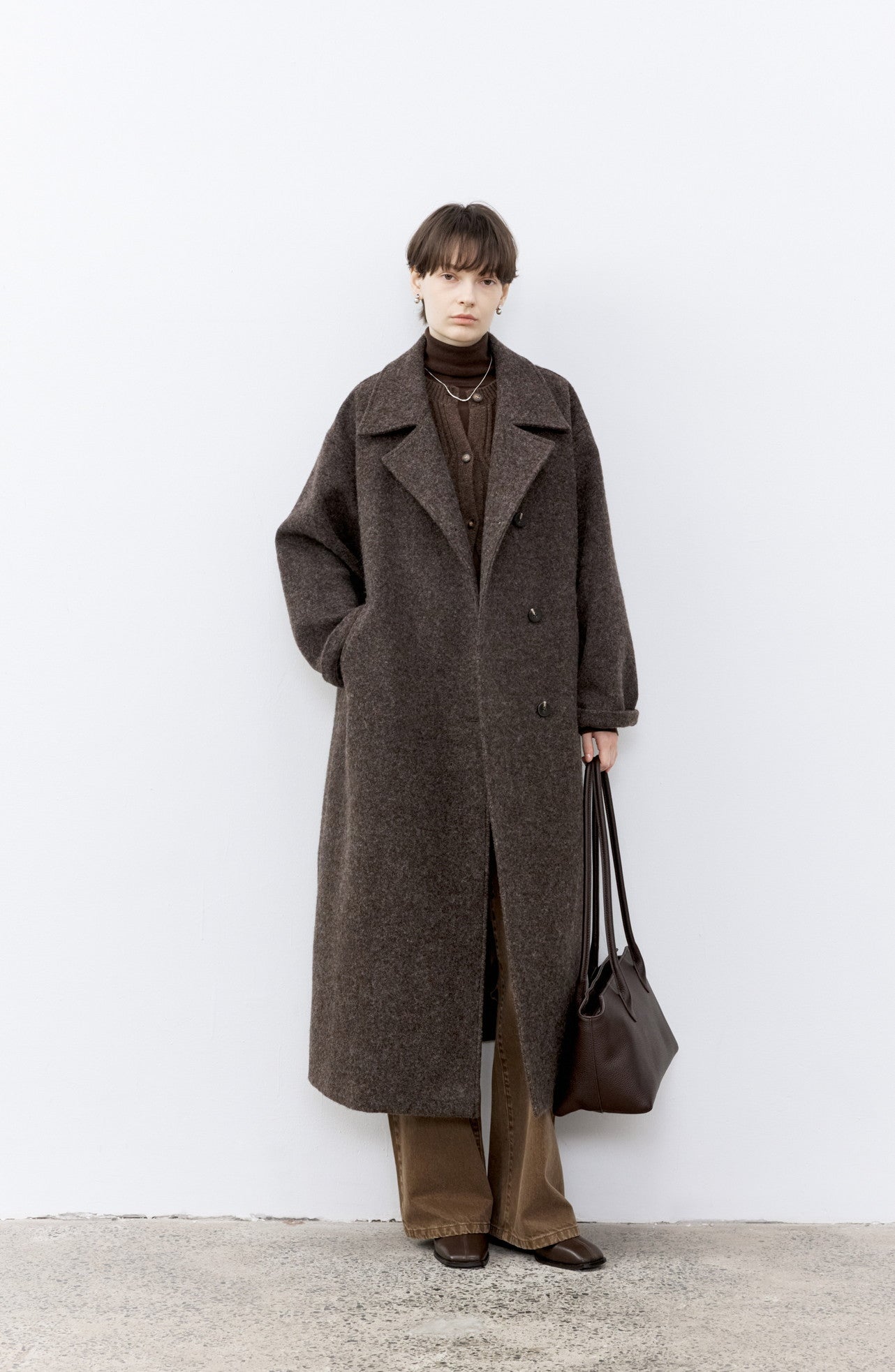 DUSTY LAPEL WOOL COAT