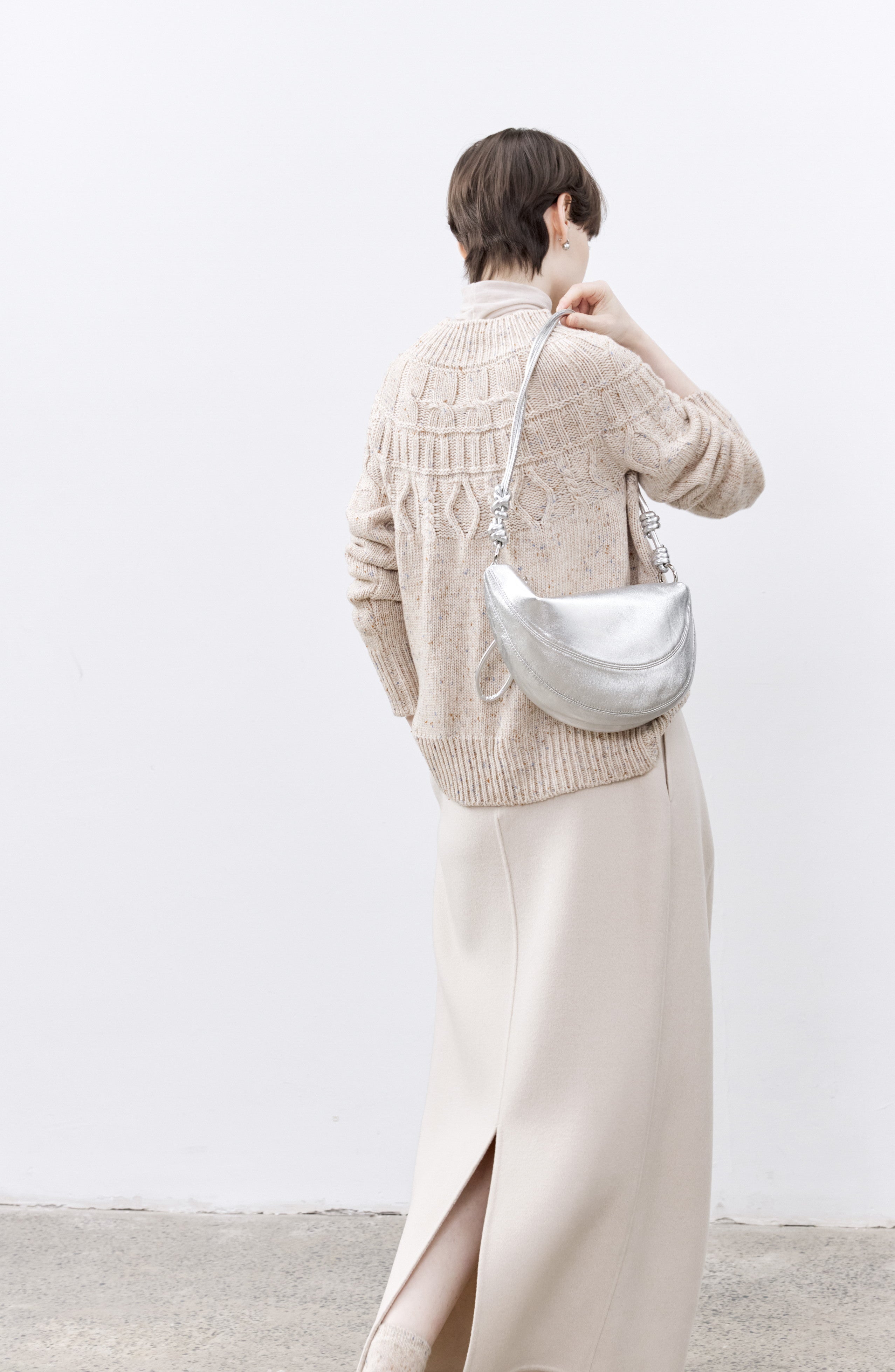 PUFF PLEATED WOOL SKIRT / パフプリーツウールスカート