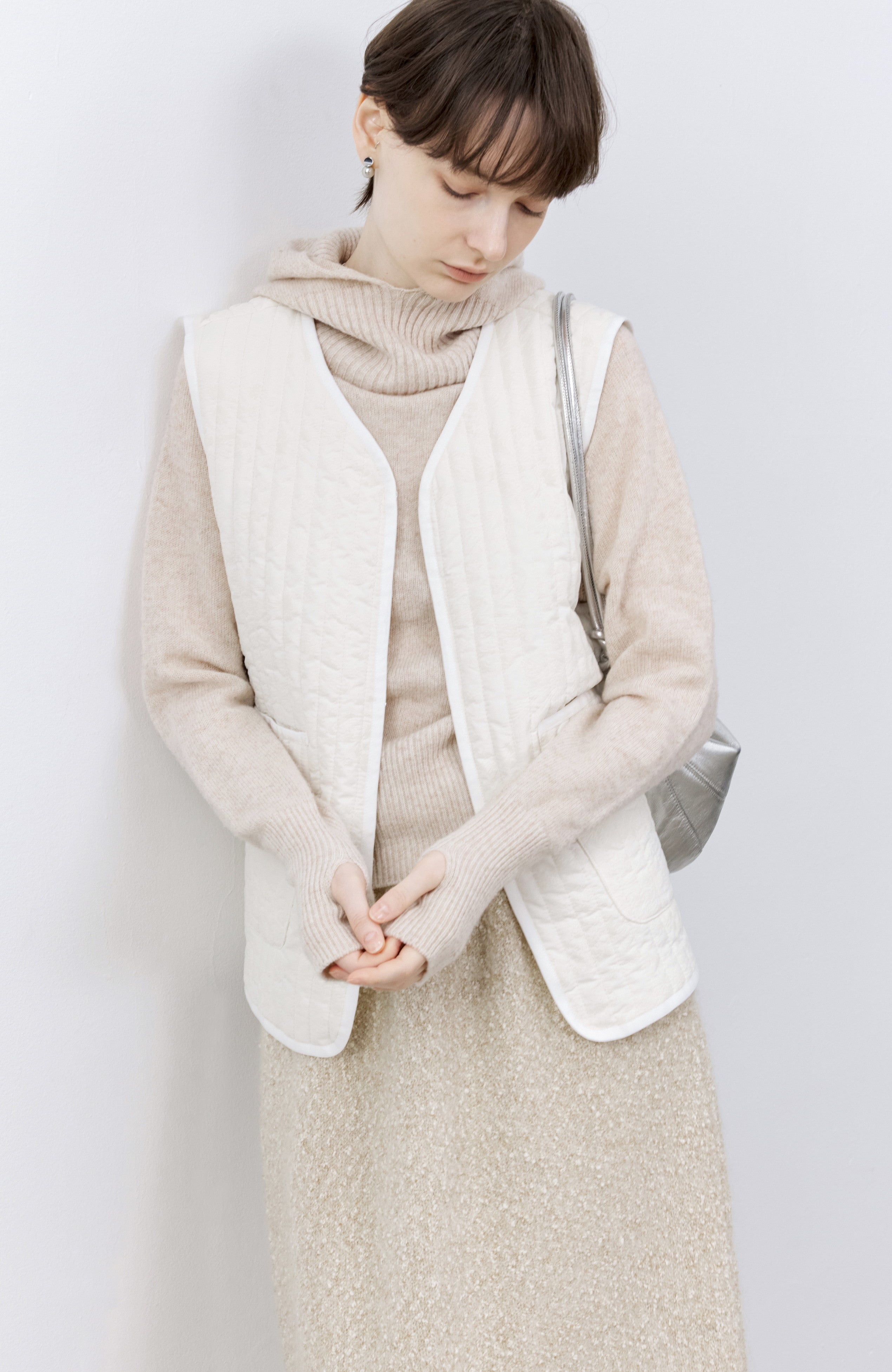 SNOW WHITE QUILTED VEST / スノーホワイトキルティングベスト