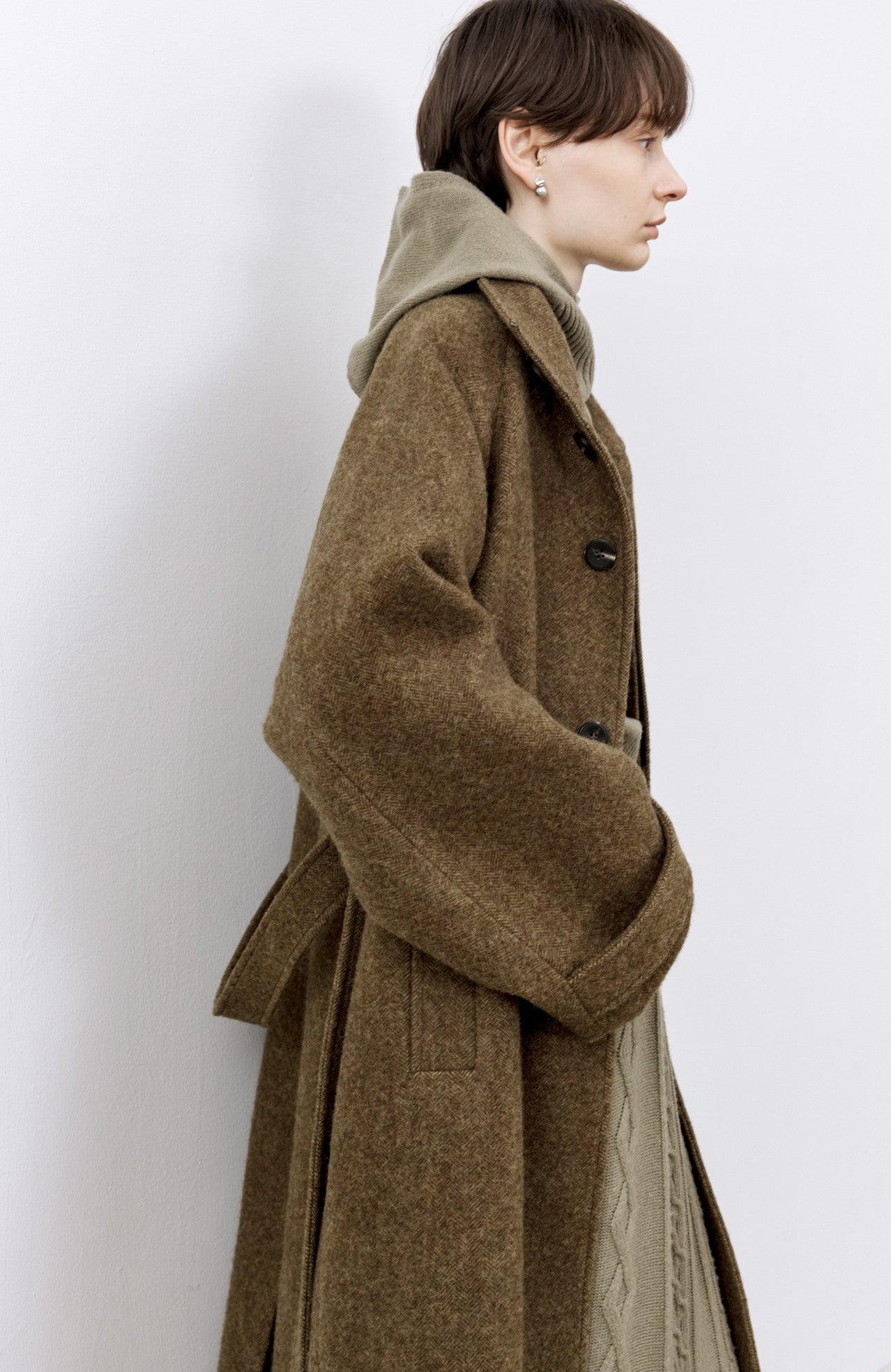 MULTI BUTTON WOOL COAT