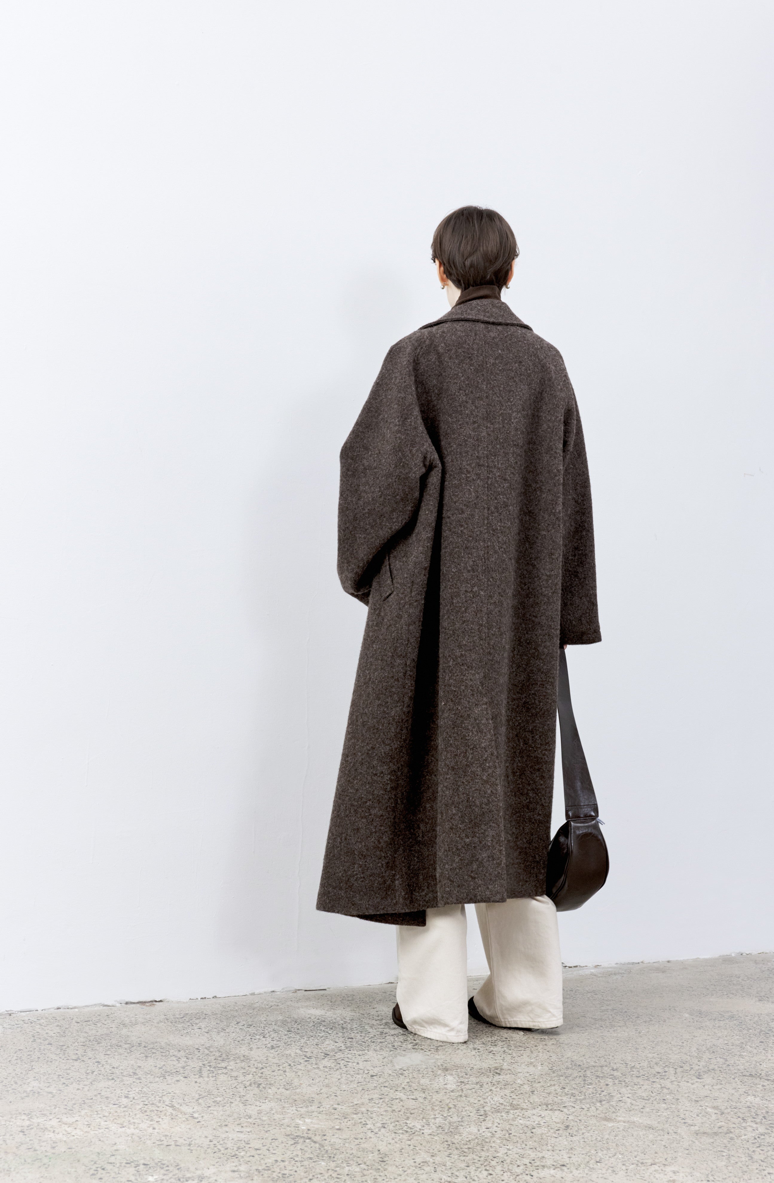 DUSTY LAPEL WOOL COAT