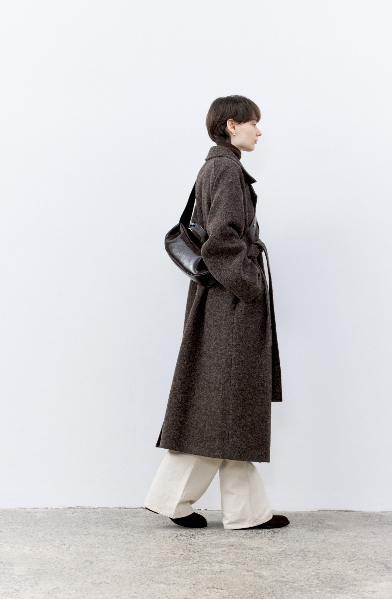 DUSTY LAPEL WOOL COAT