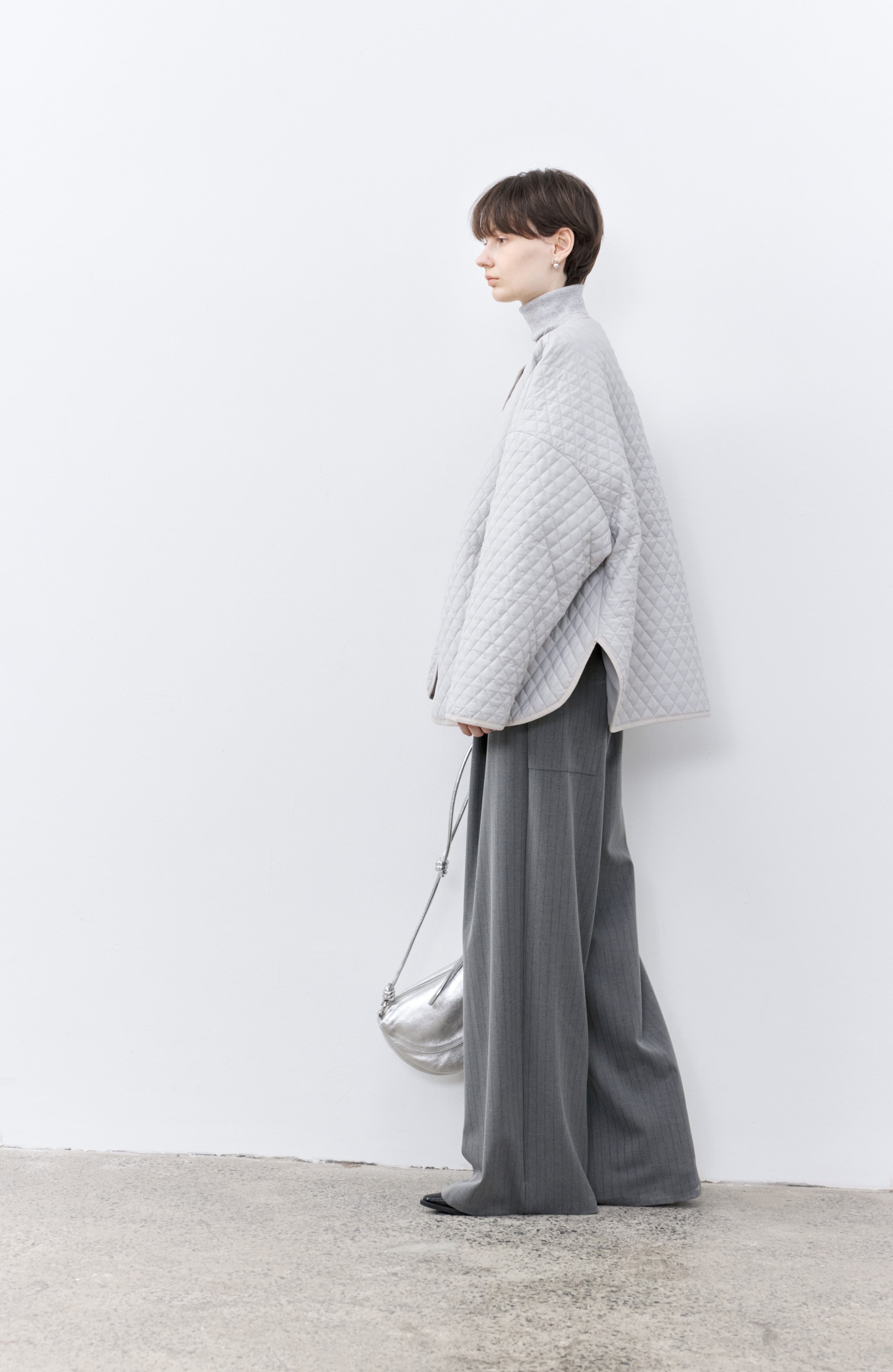 WIDE DRAPE STRIPED PANTS / ワイドドレープストライプパンツ