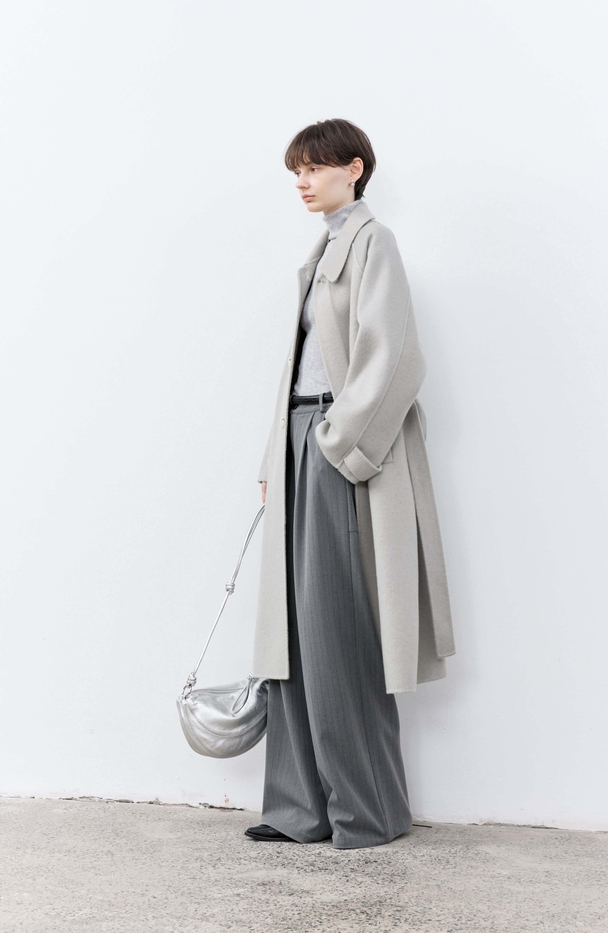 NATURAL DUSTY WOOL COAT