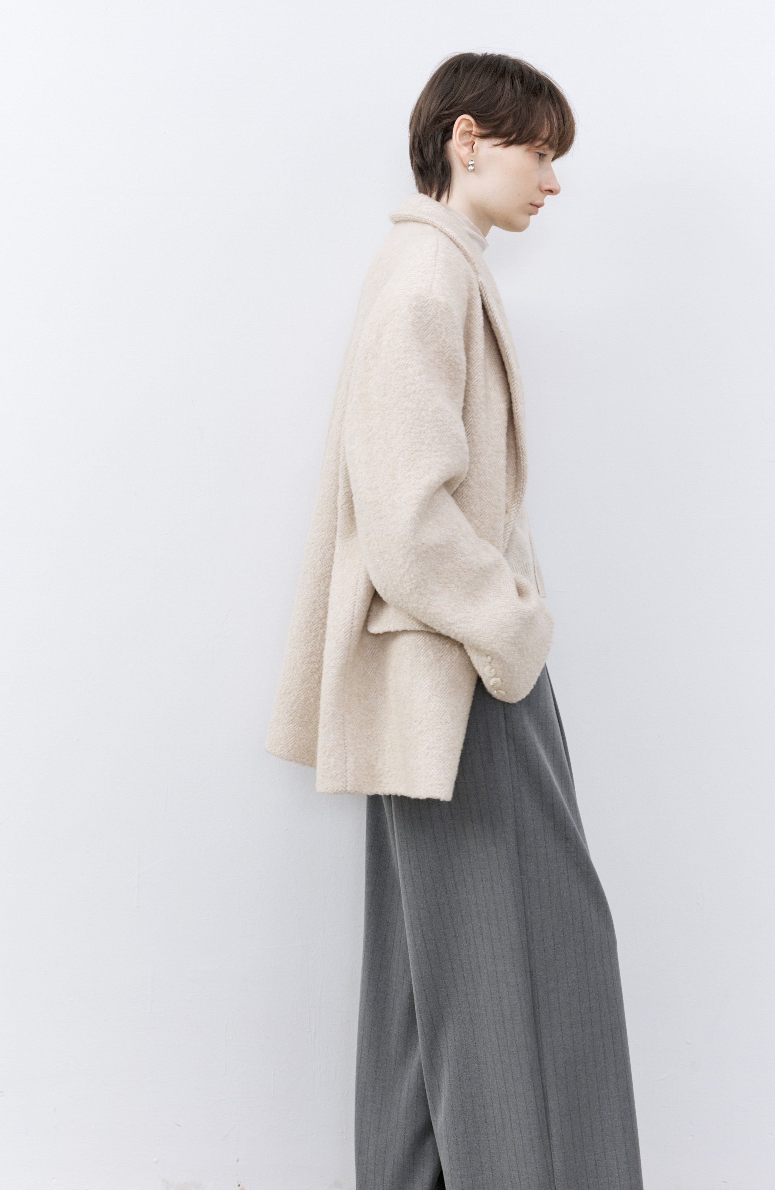 SOFT WOOL COAT JACKET