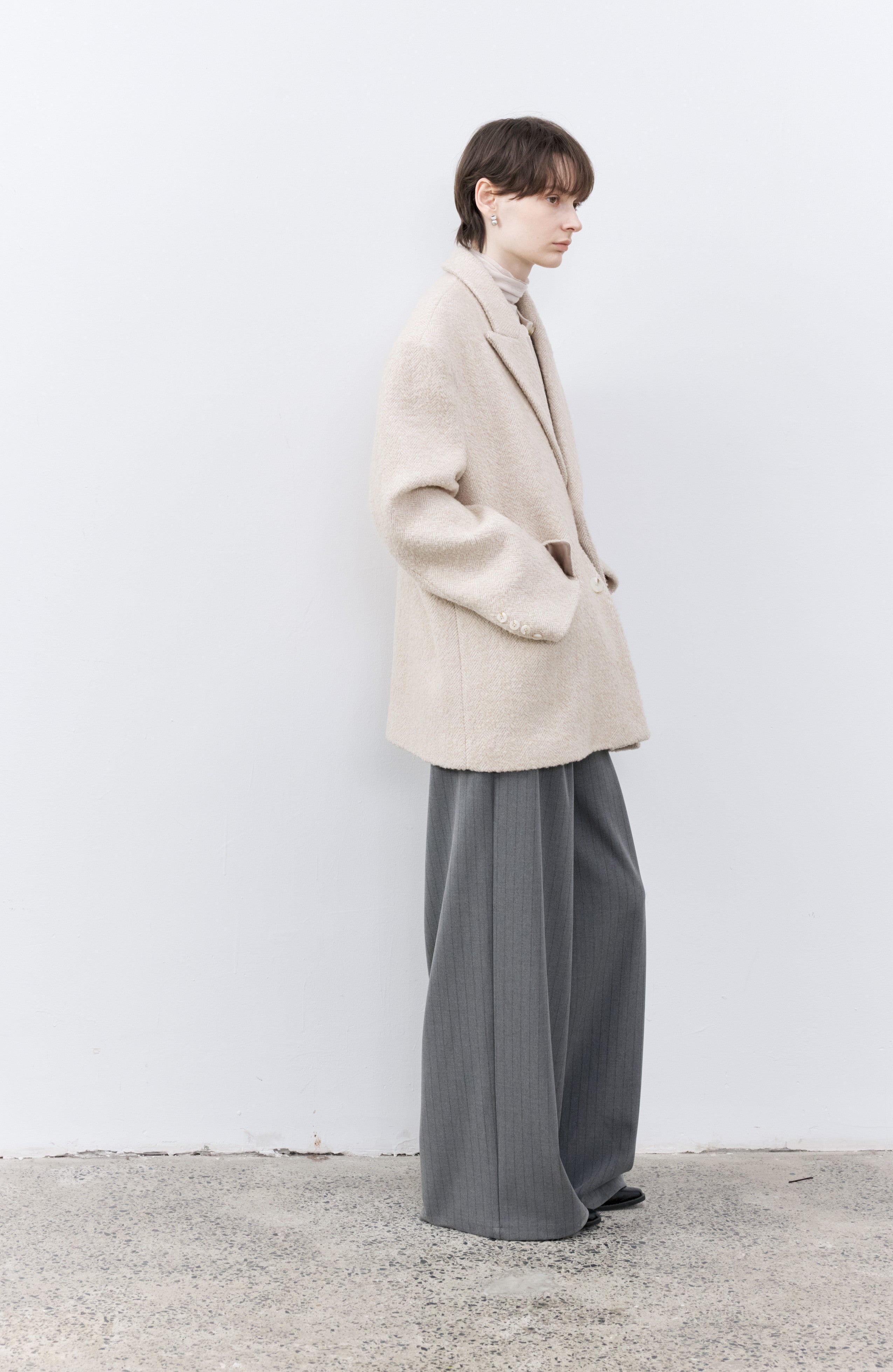 SOFT WOOL COAT JACKET