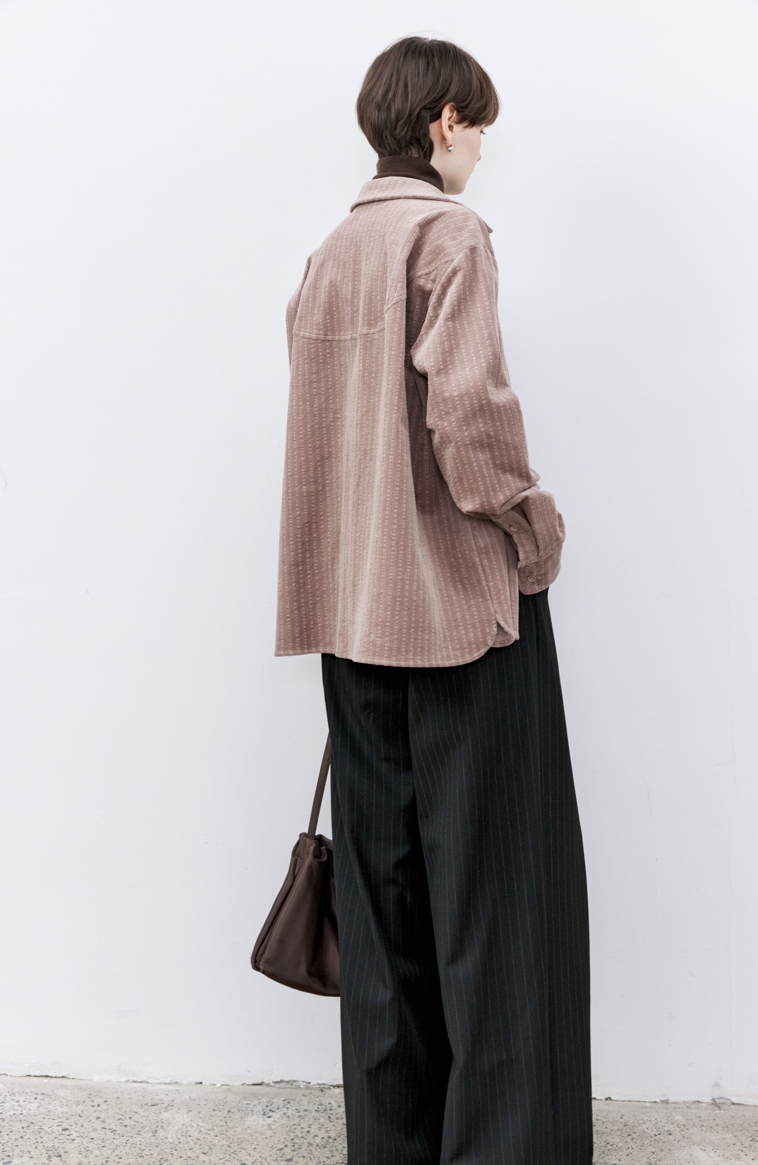 WIDE DRAPE STRIPED PANTS / ワイドドレープストライプパンツ