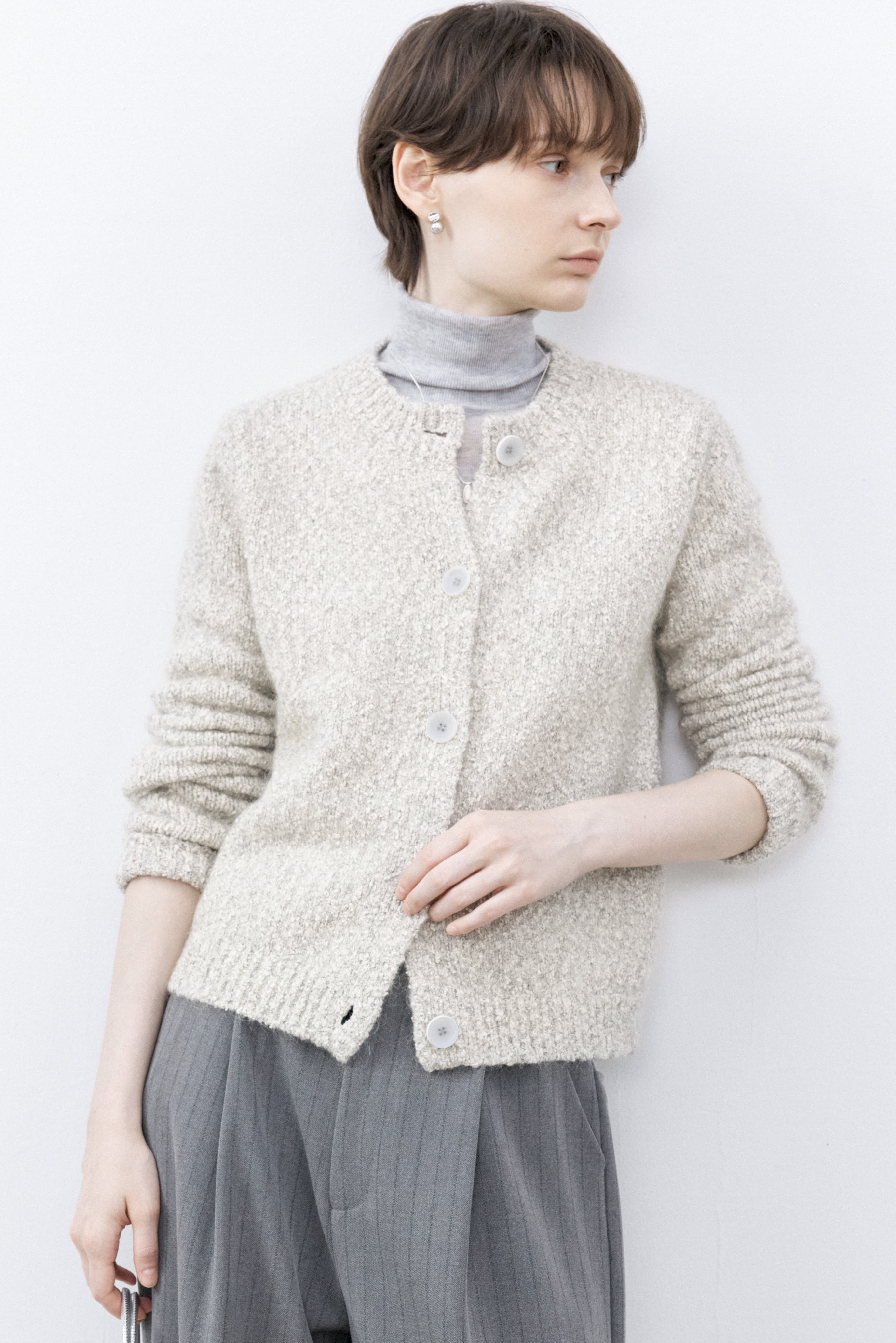 SNOW DOT KNIT CARDIGAN / 스노도 니트 카디건