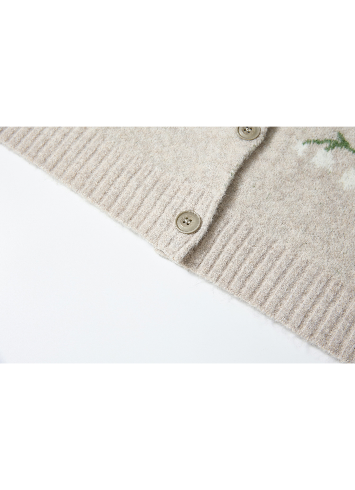 LILY PATTERN WARM CARDIGAN