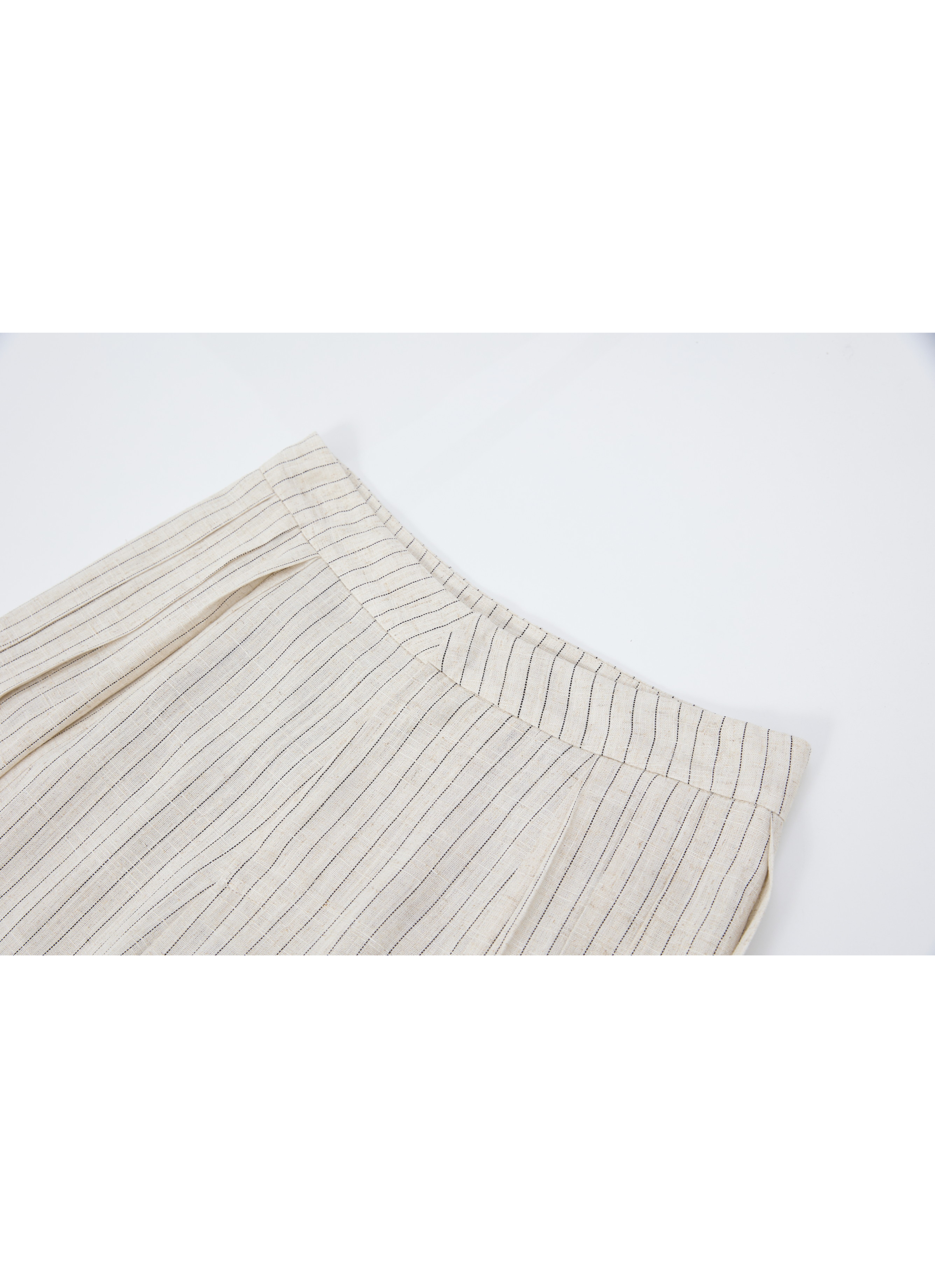 SIDE PLEAT STRIPE PANTS