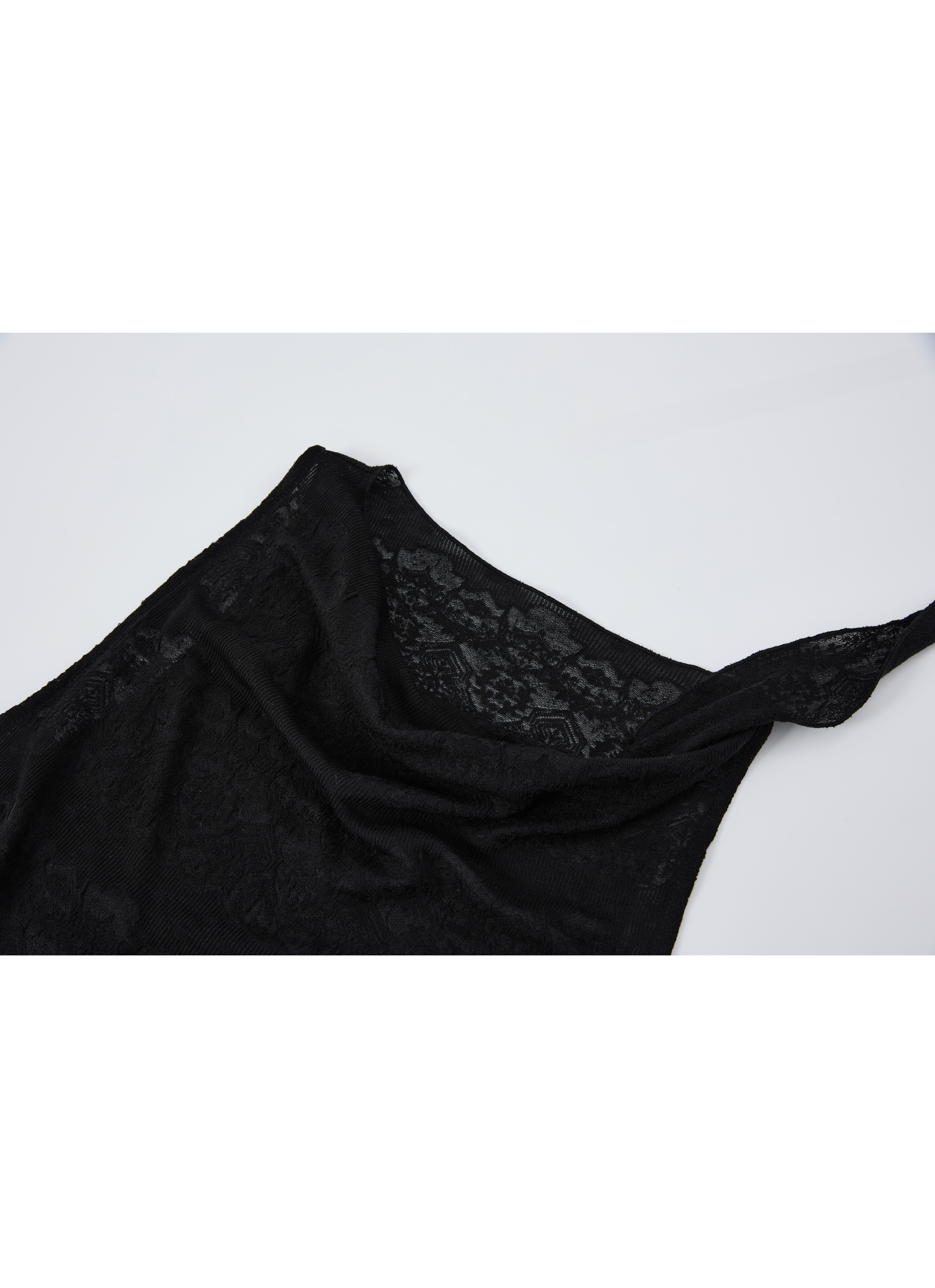 SHEER JACQUARD SOFT BLOUSE
