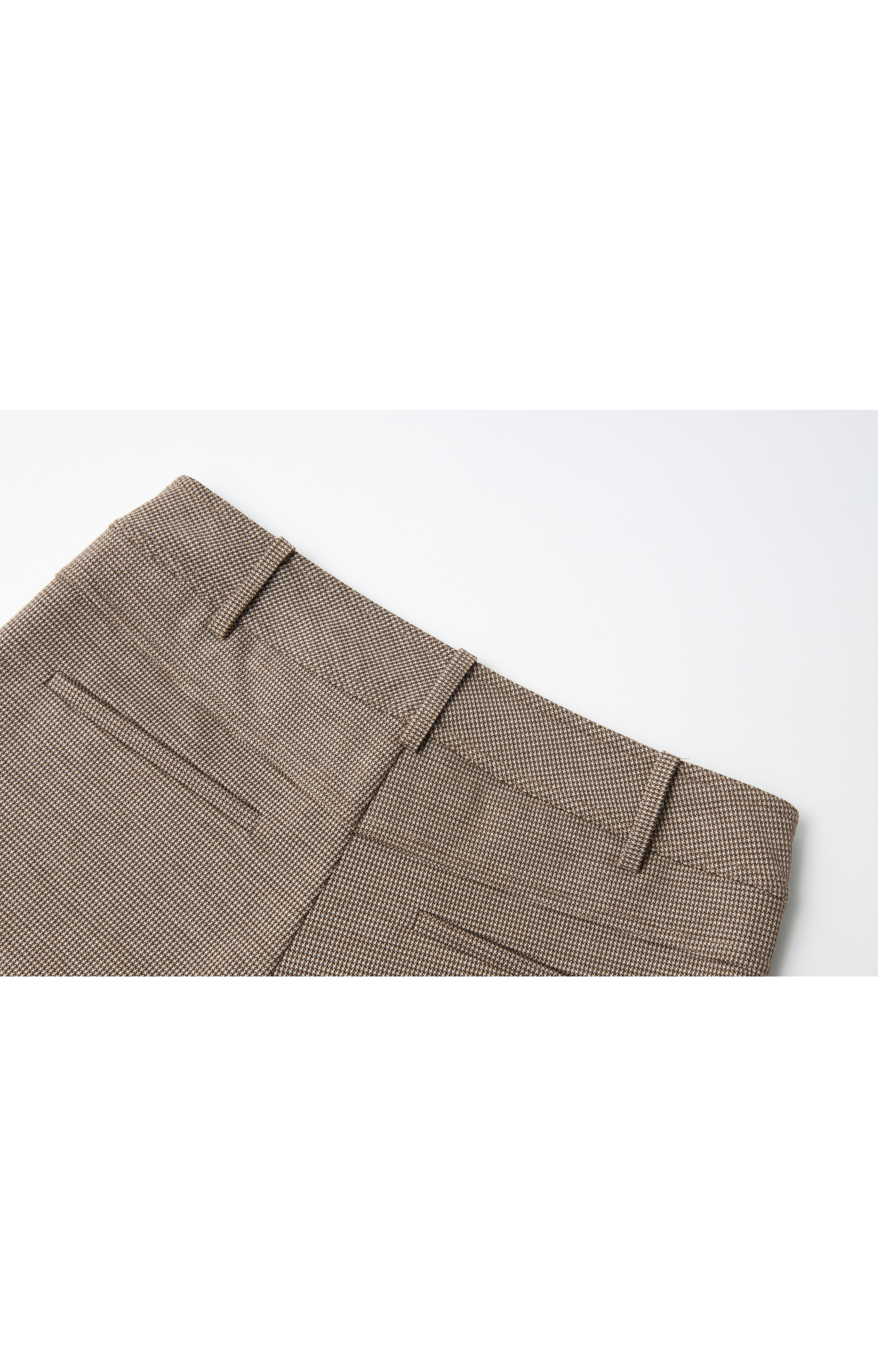 HOUNDSTOOTH FLARE PANTS / Houndstooth pattern flare pants