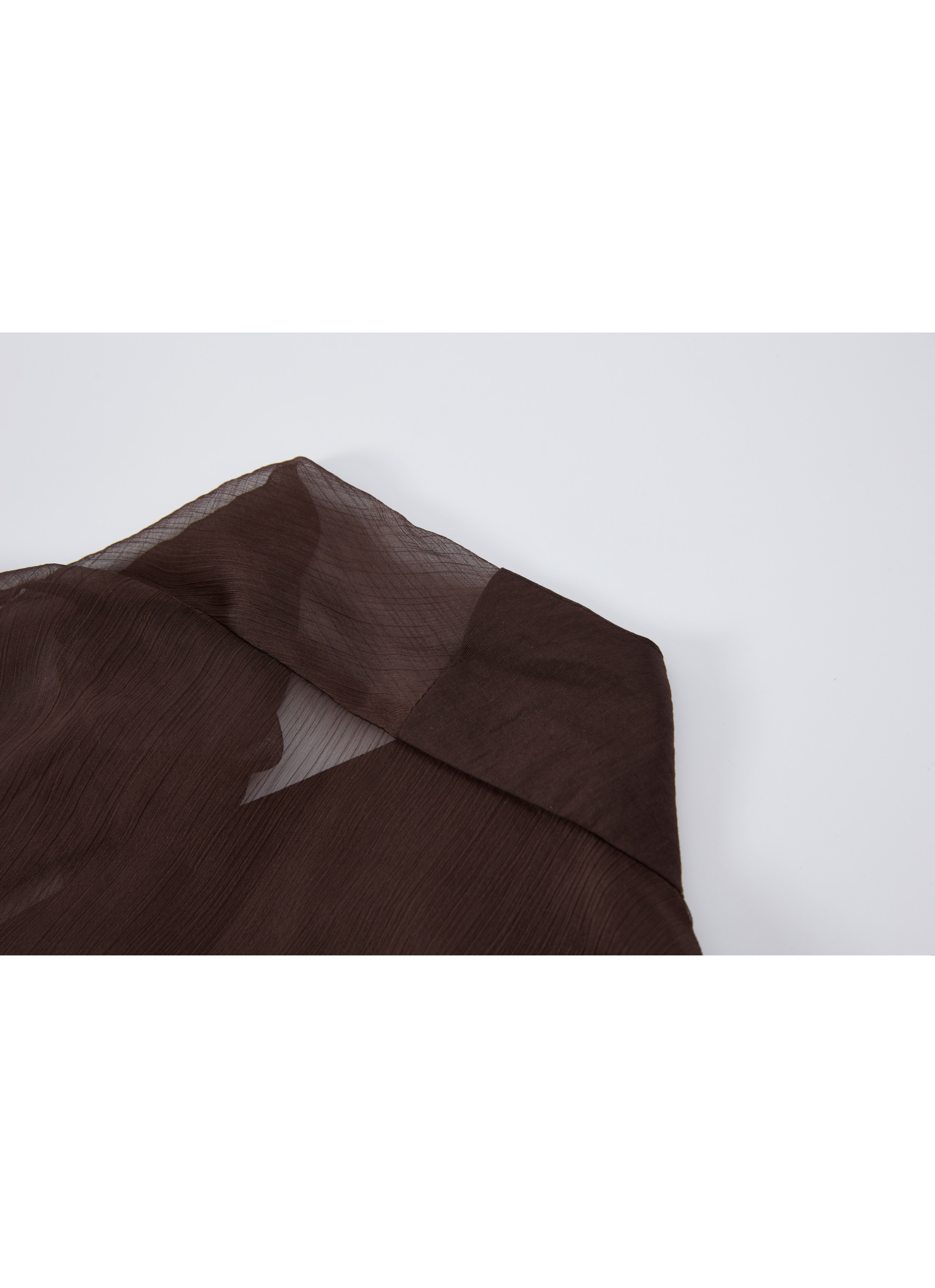 HALF SHEER CACHECOEUR BLOUSE