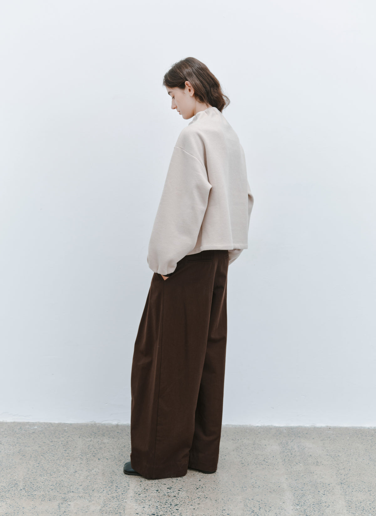 DEEP TUCK WIDE PANTS