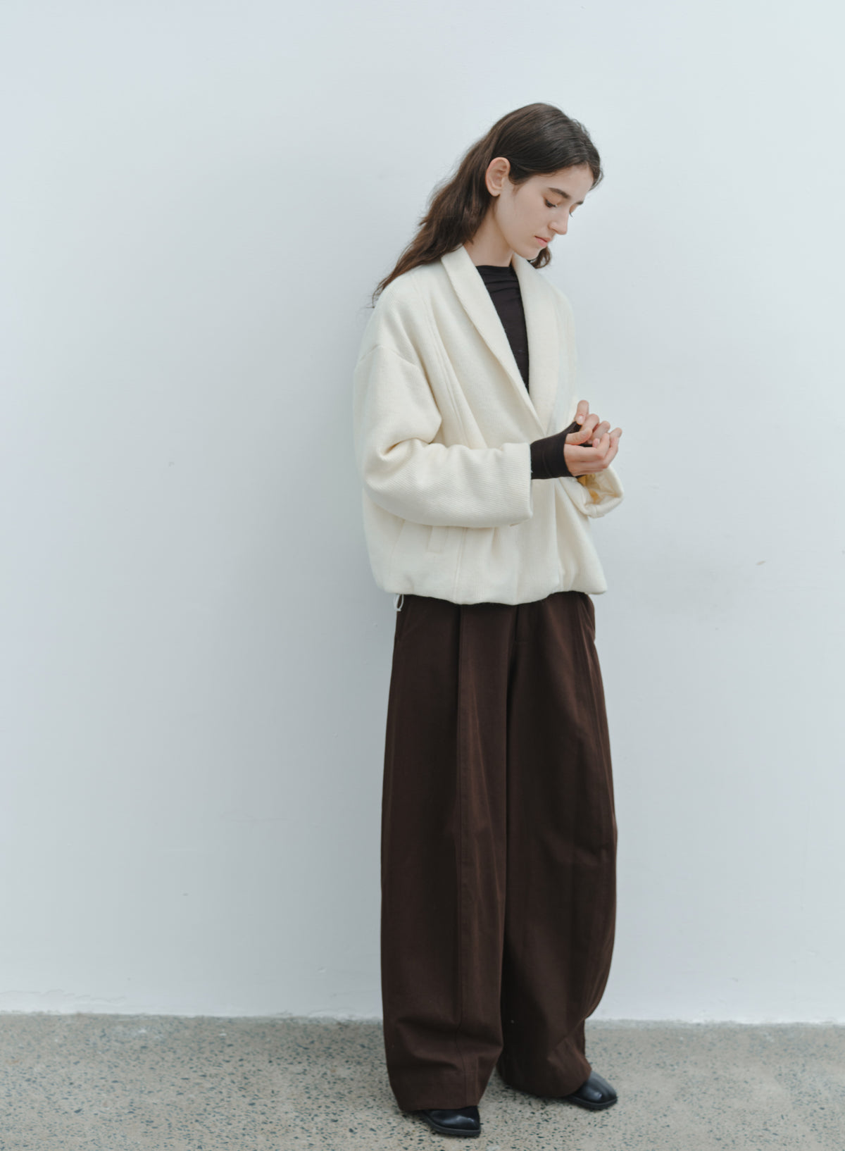 WARM TEXTURE SCARF JACKET