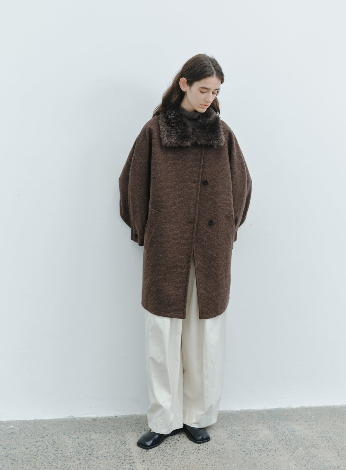 DEEP TUCK WIDE PANTS