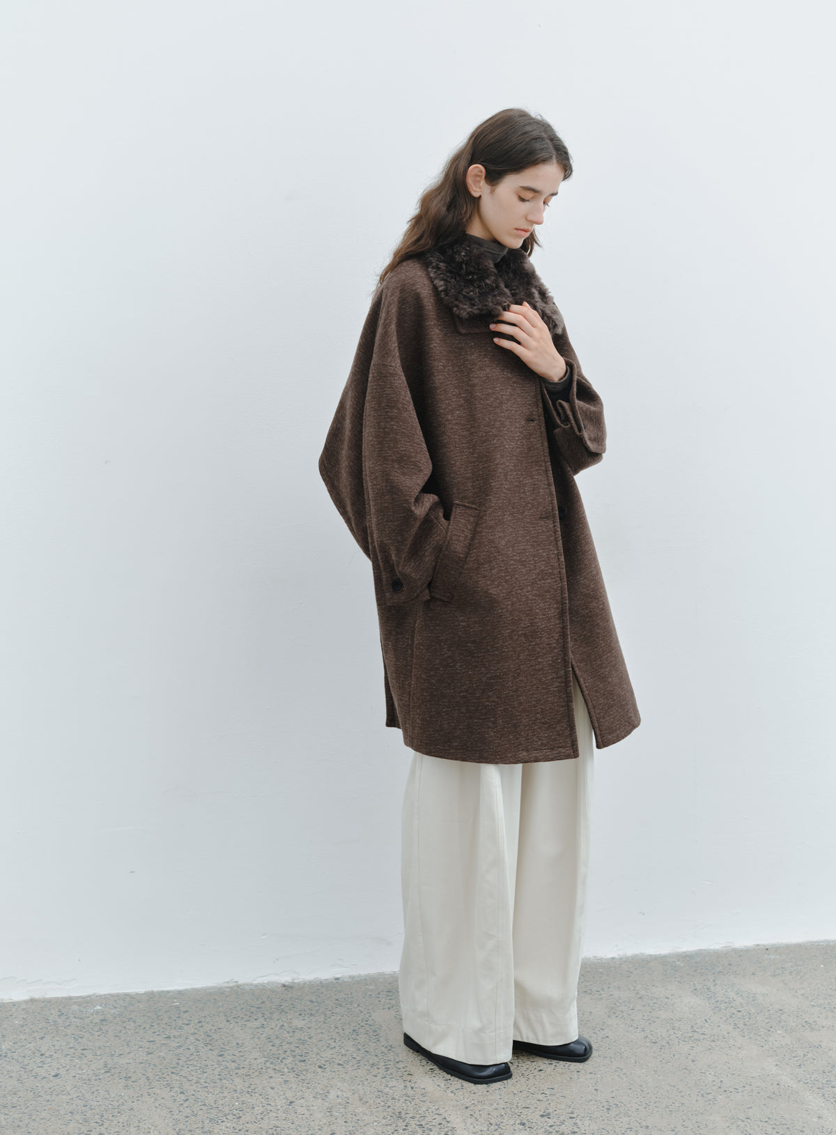 DEEP TUCK WIDE PANTS