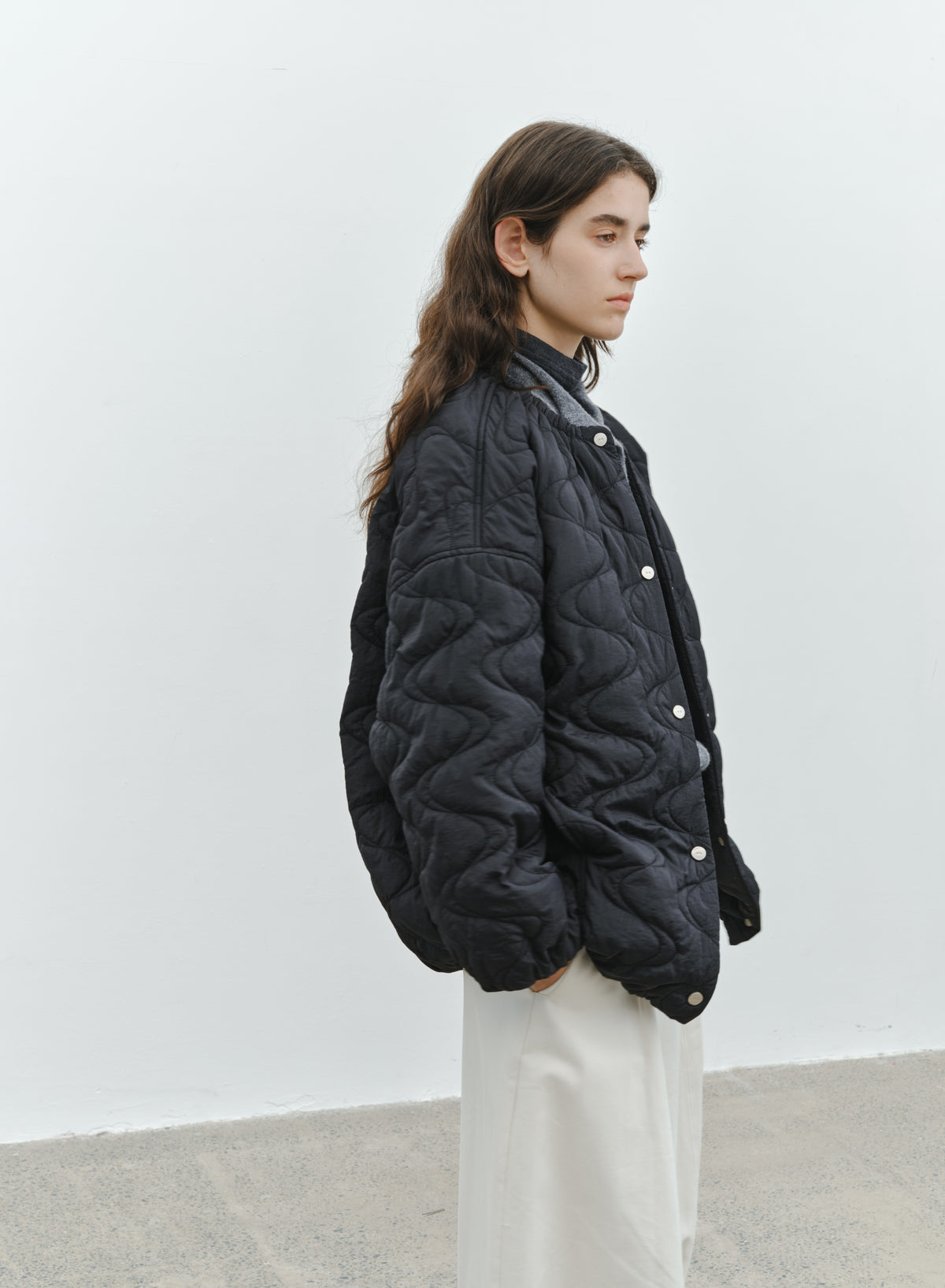 WATER WAVE QUILTING BLOUSON