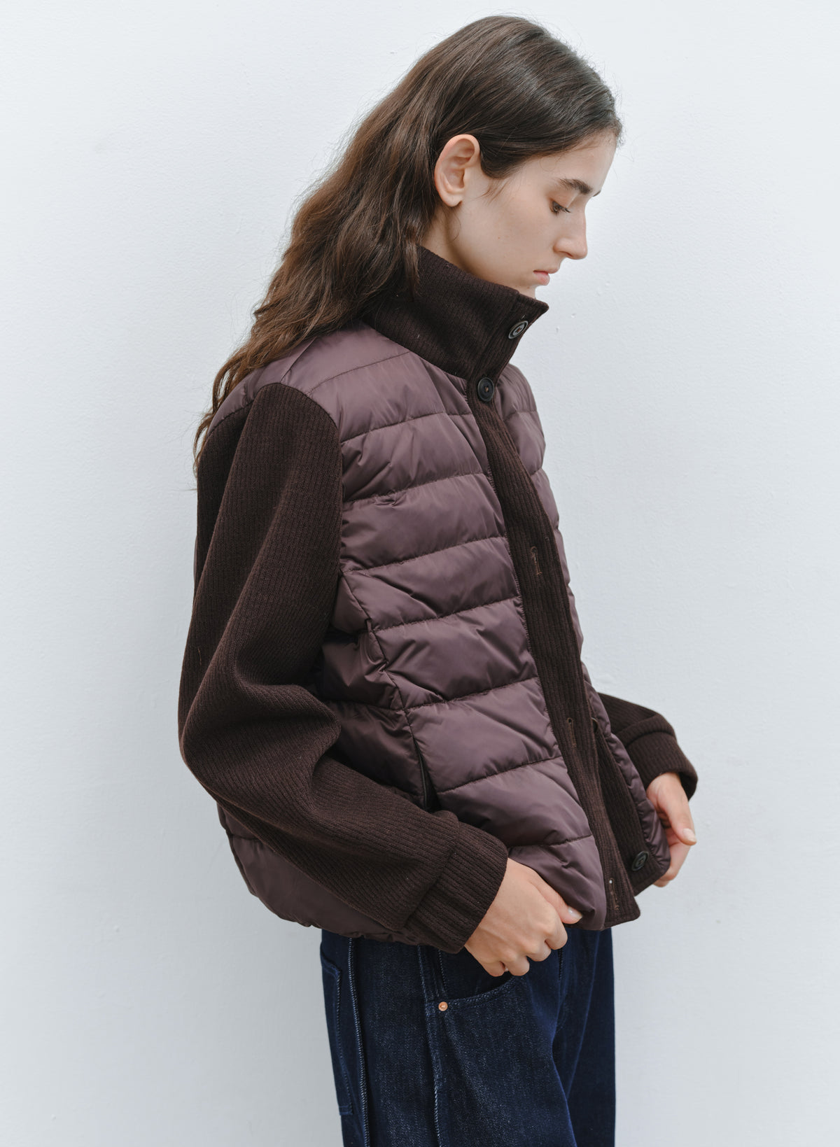 KNIT DOCKING DOWN JACKET