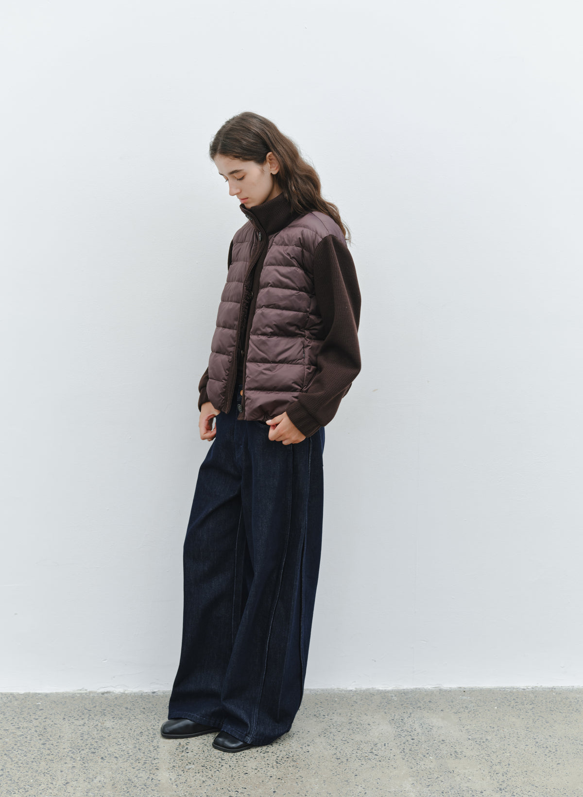 KNIT DOCKING DOWN JACKET