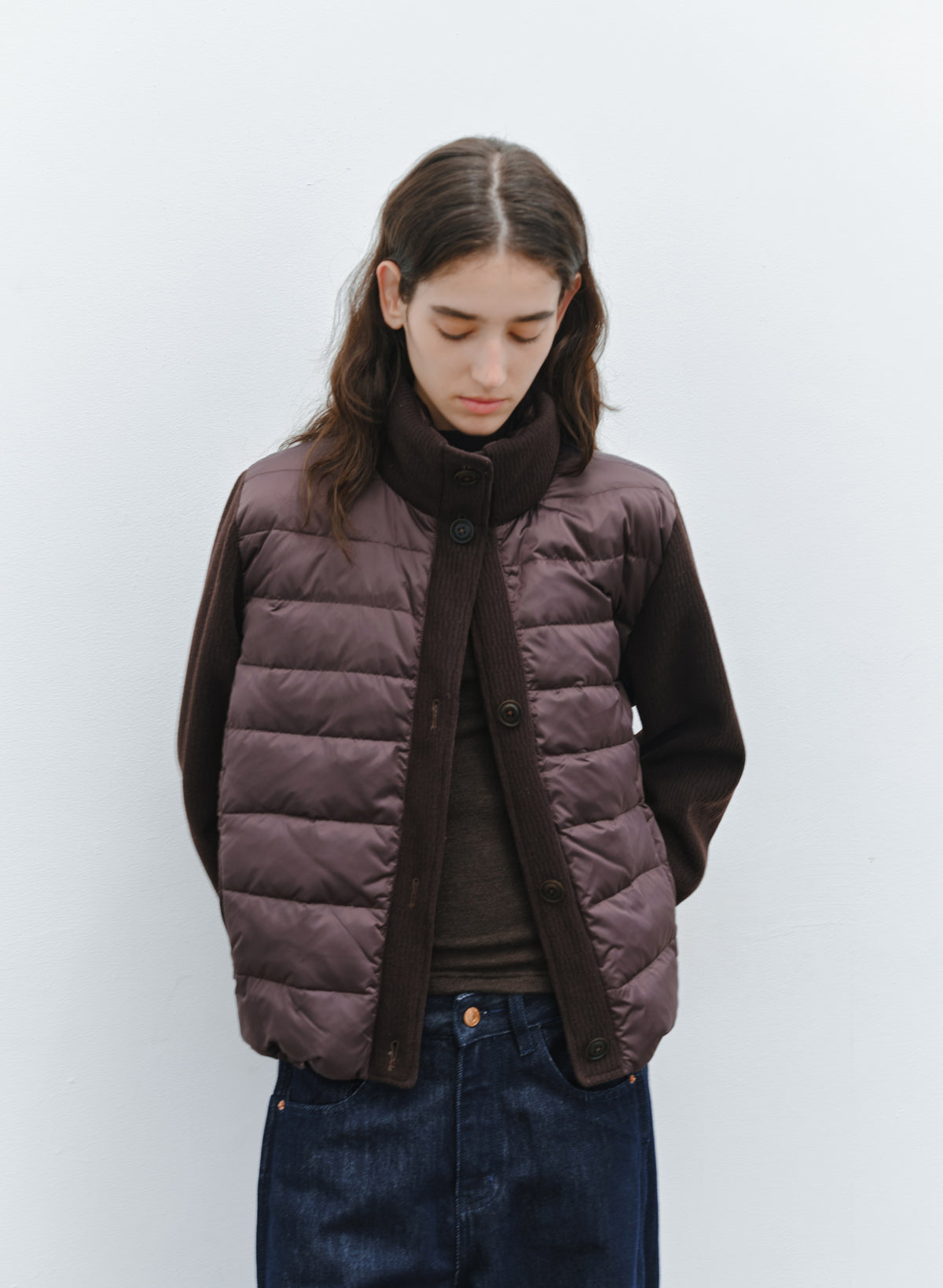 KNIT DOCKING DOWN JACKET