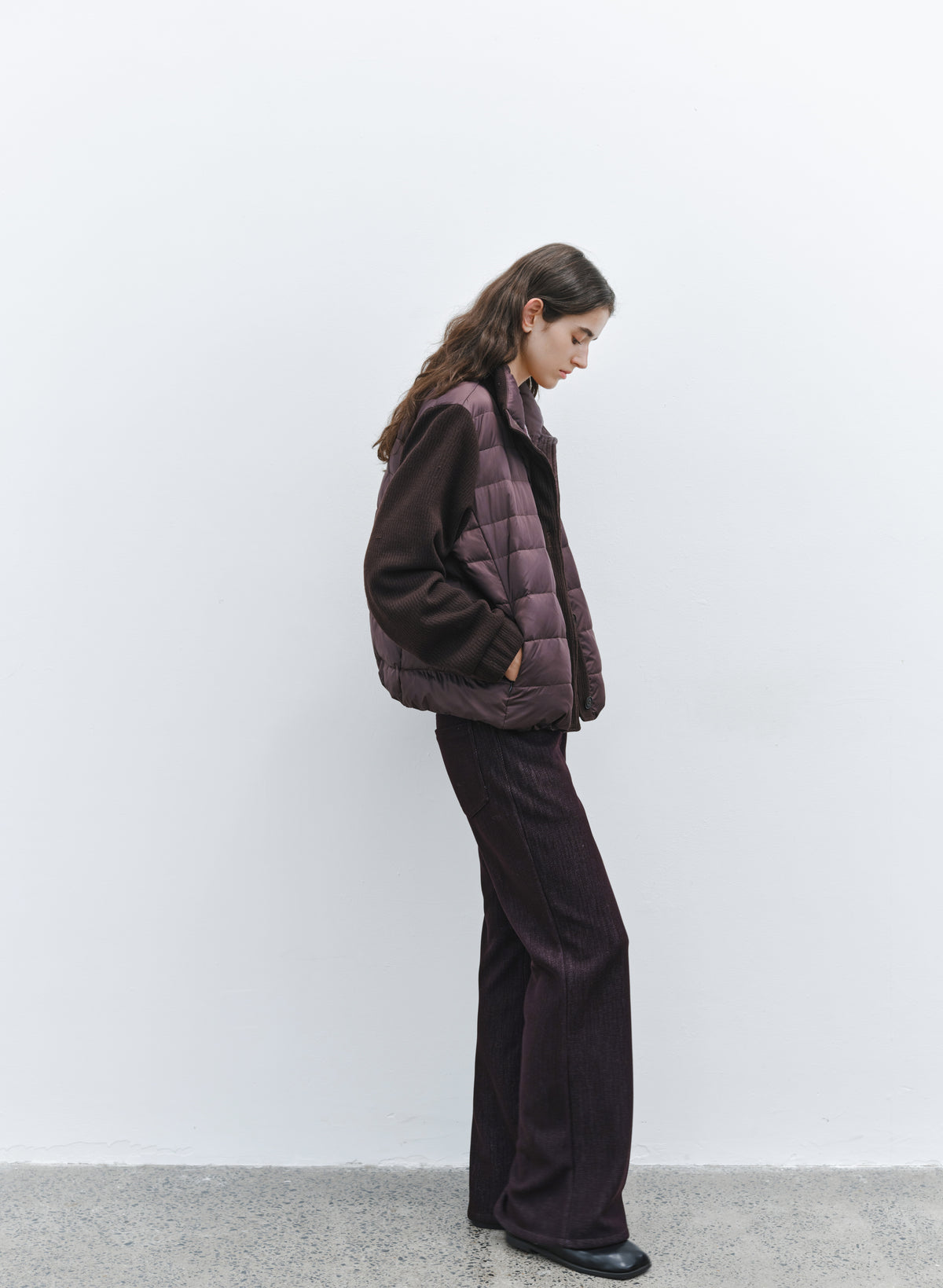 KNIT DOCKING DOWN JACKET