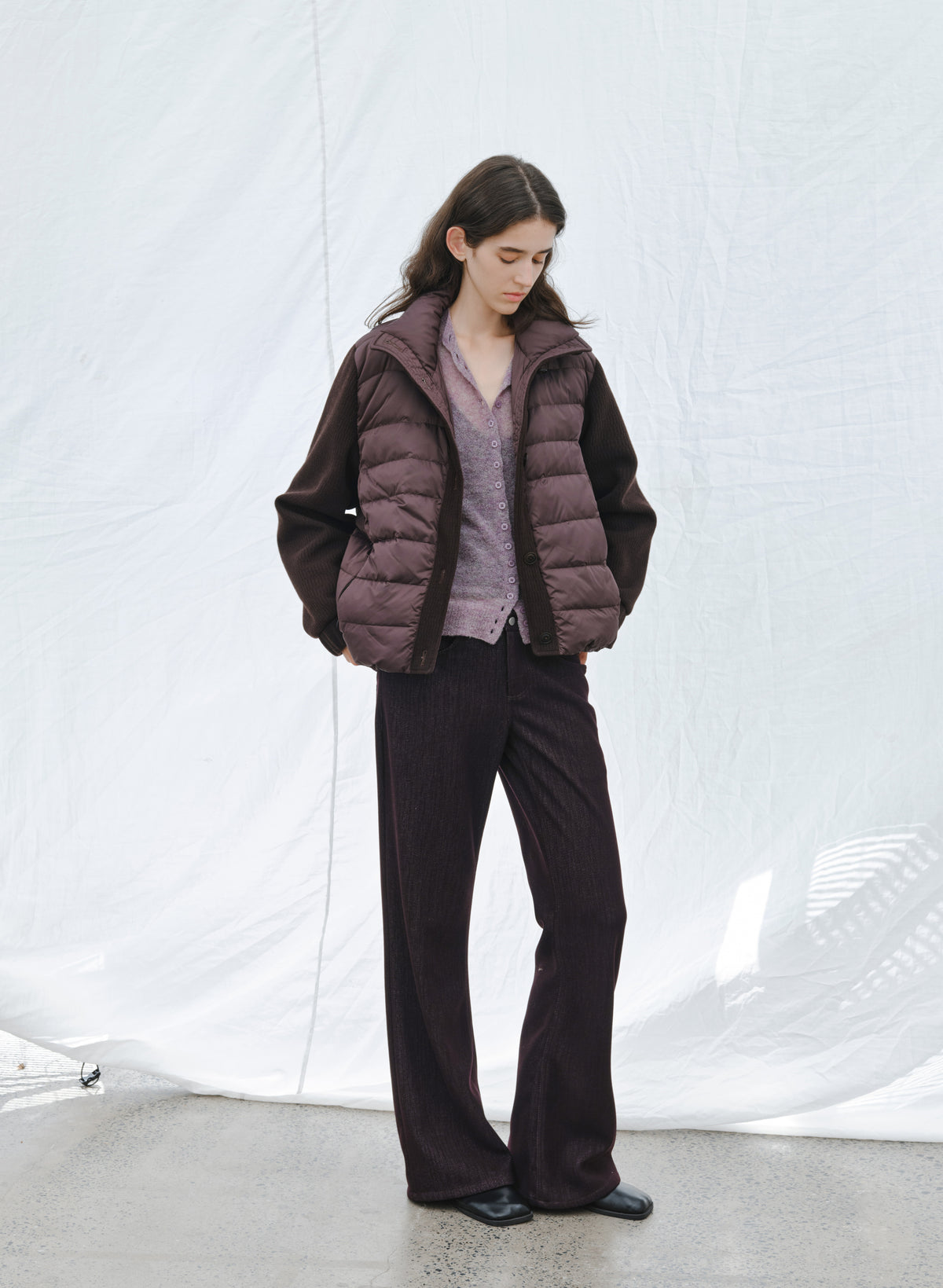 KNIT DOCKING DOWN JACKET