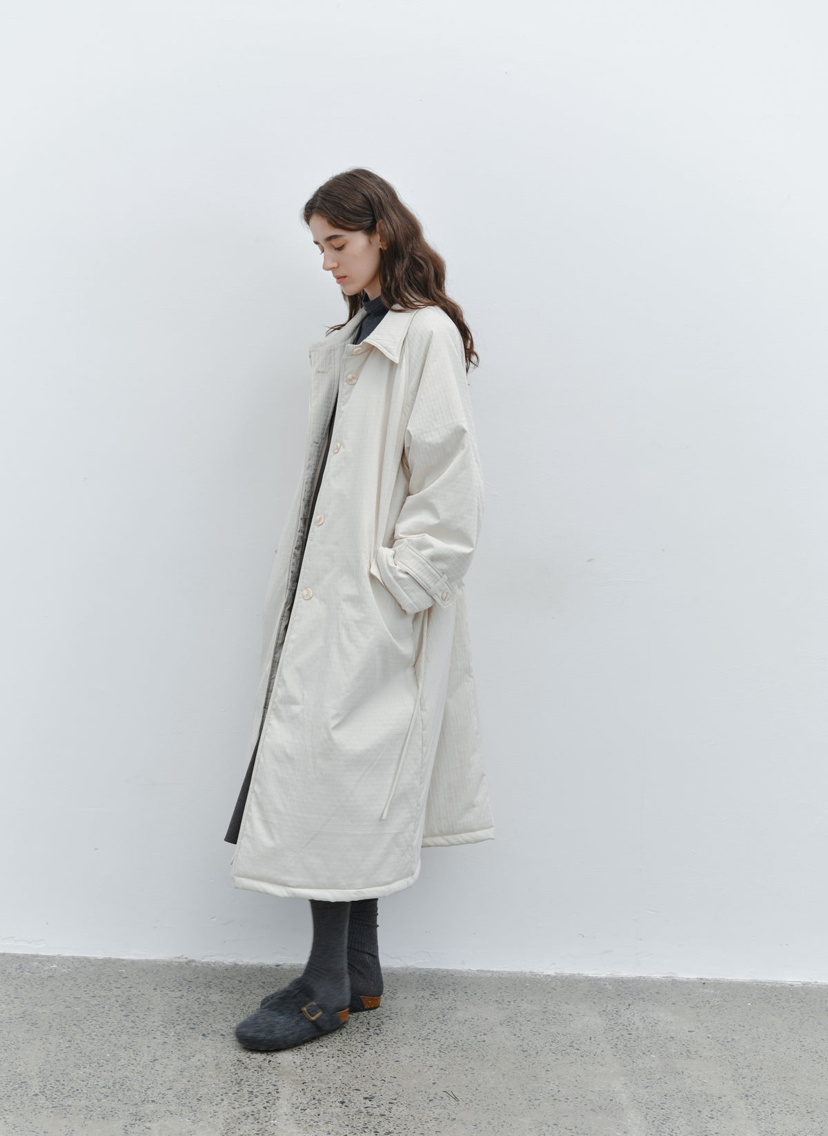 QUILTED TEXTURE WARM TRENCH