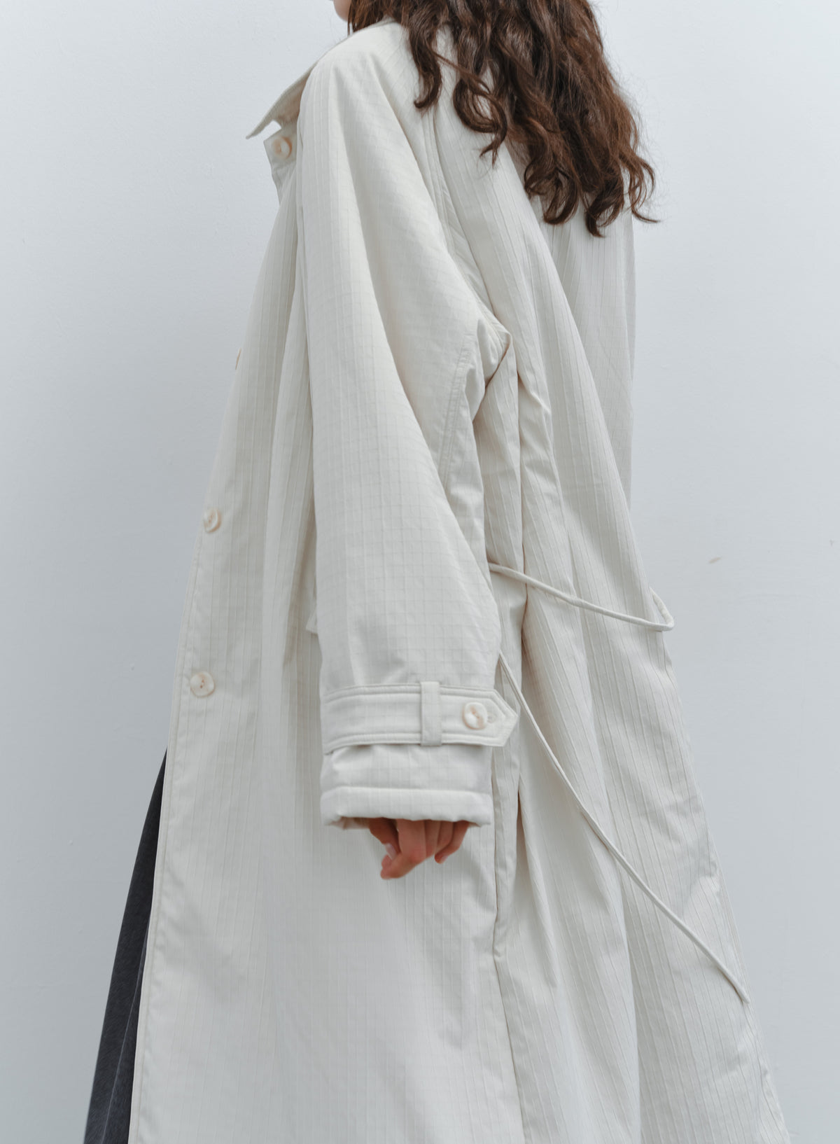 QUILTED TEXTURE WARM TRENCH