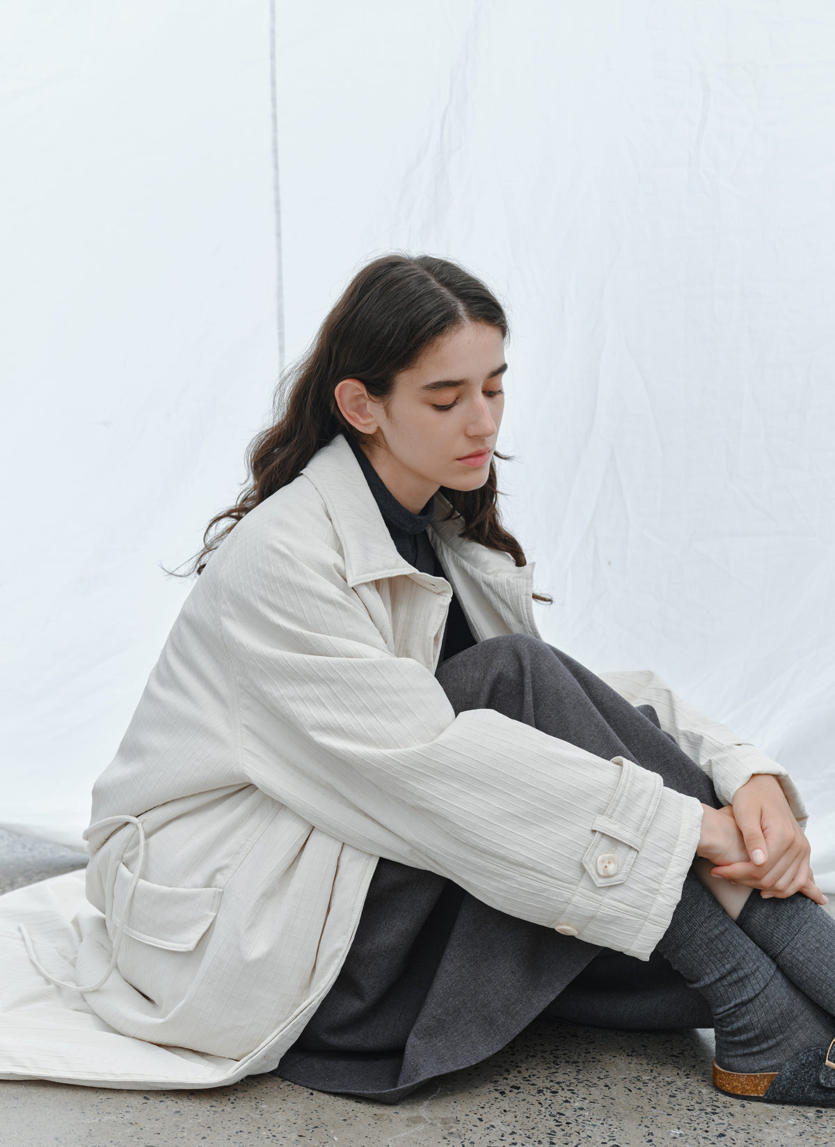 QUILTED TEXTURE WARM TRENCH