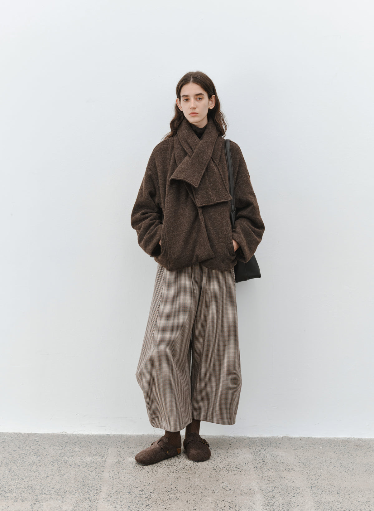 WARM TEXTURE SCARF JACKET