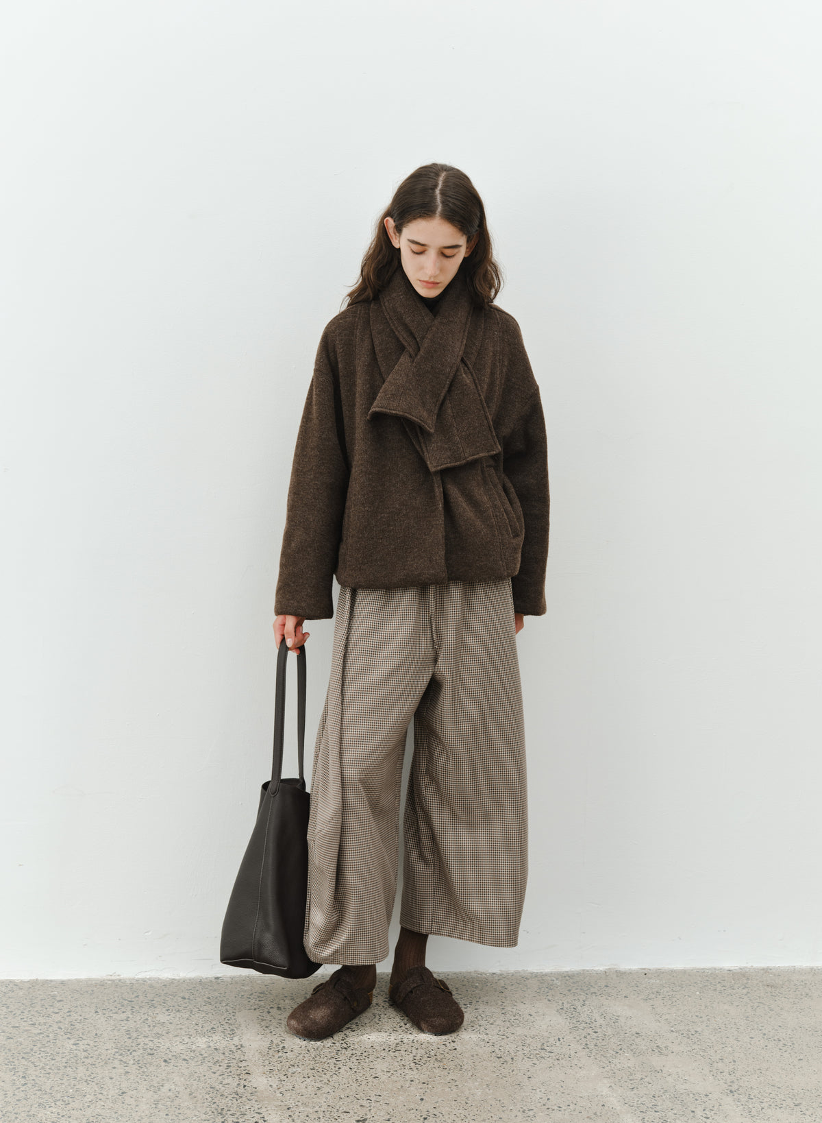 WARM TEXTURE SCARF JACKET