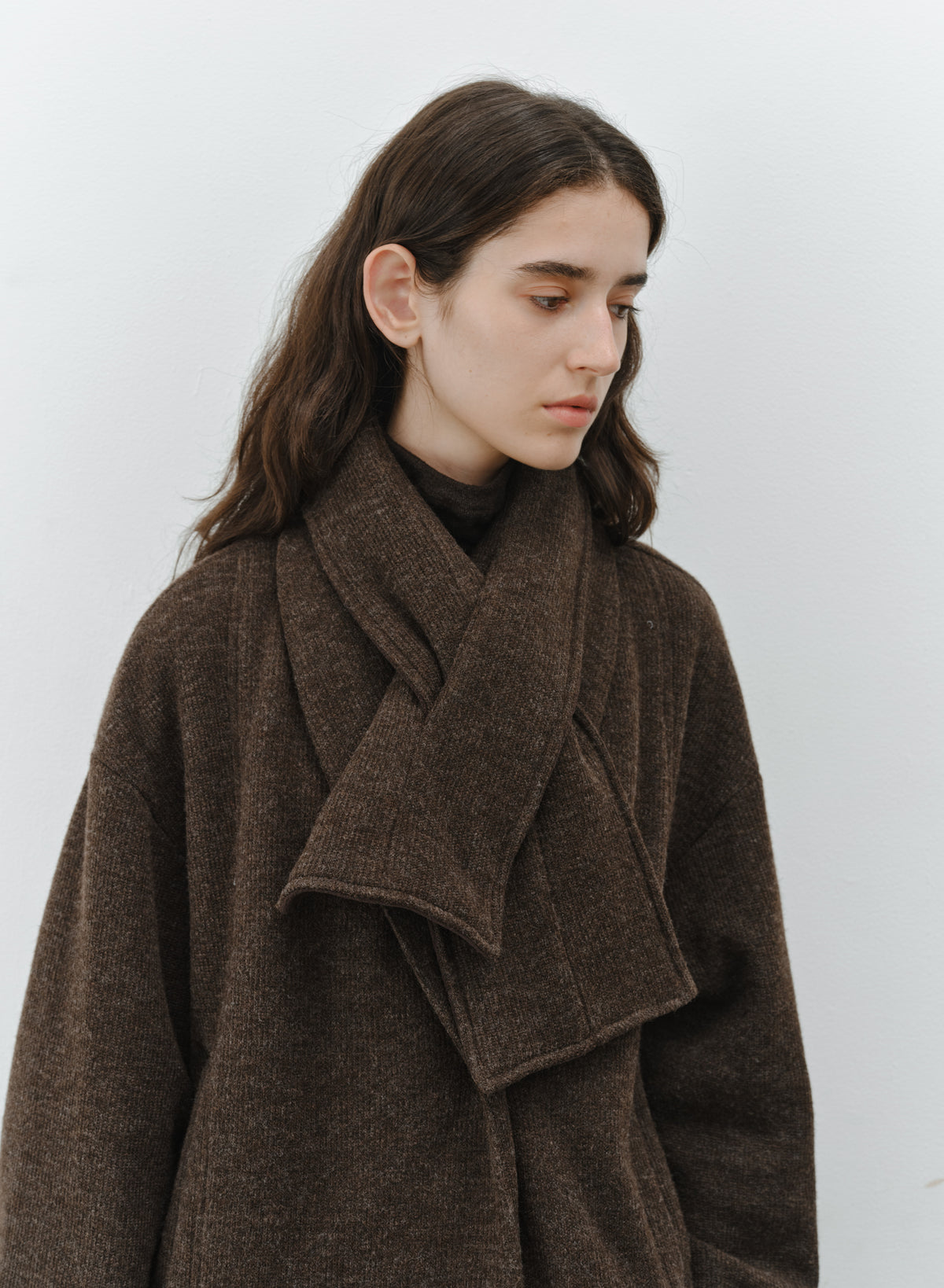 WARM TEXTURE SCARF JACKET