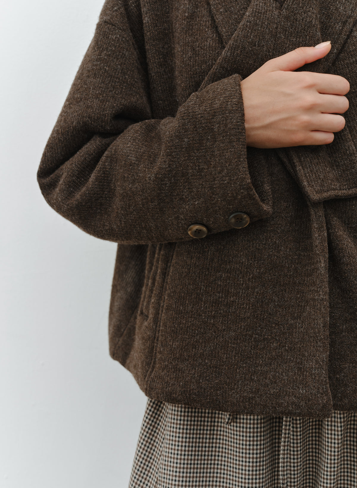 WARM TEXTURE SCARF JACKET
