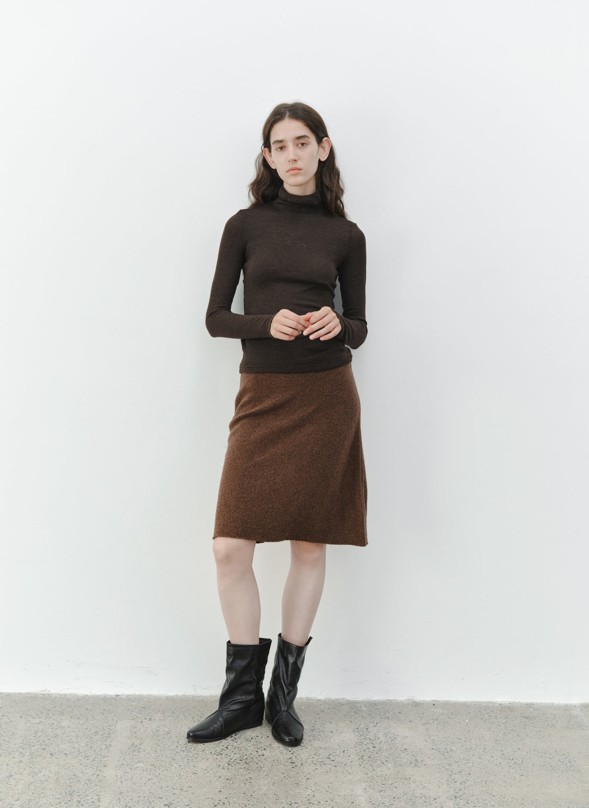 WARM TONE KNIT SKIRT