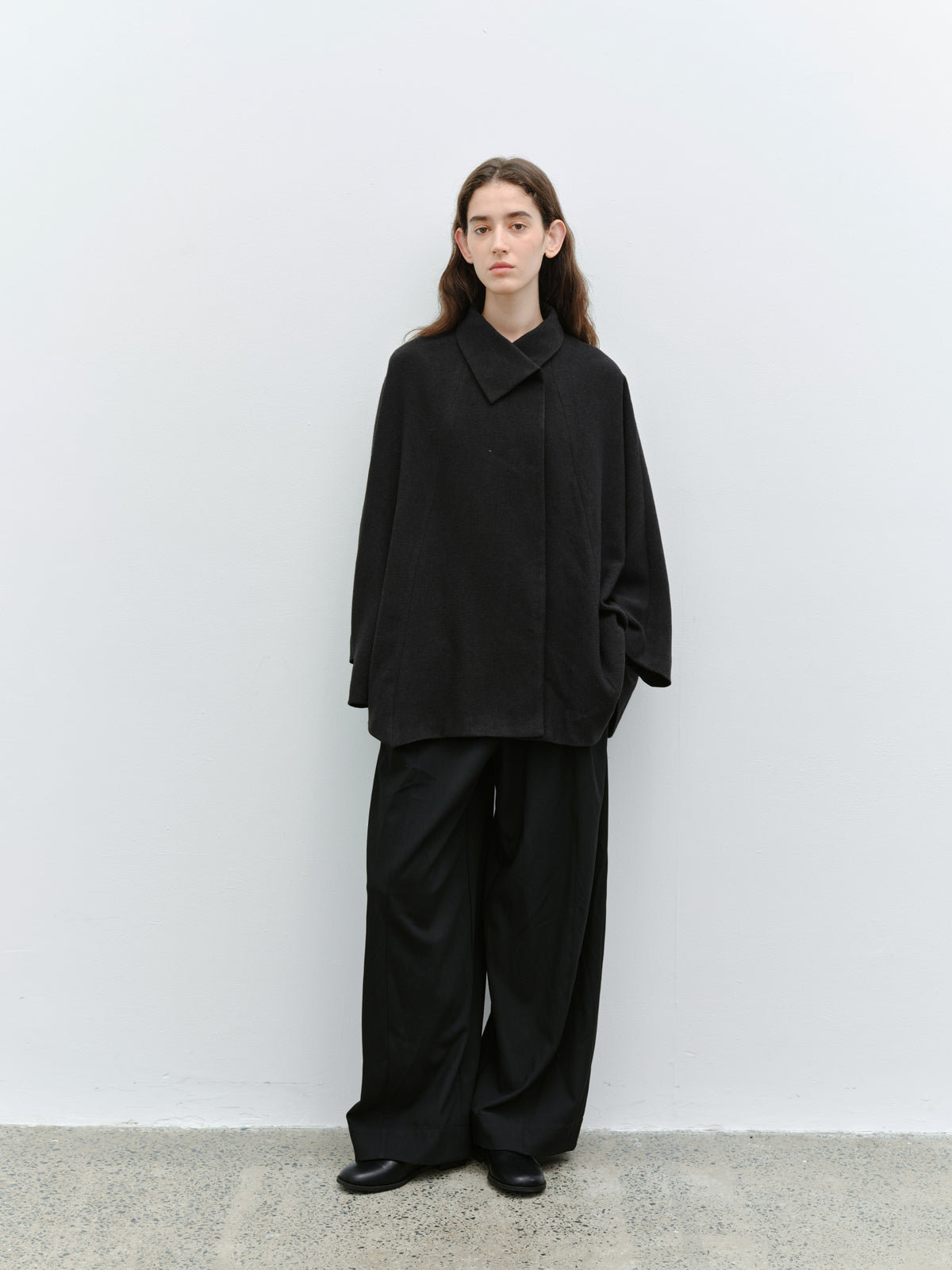 SHARP DRAPE WIDE SLACKS