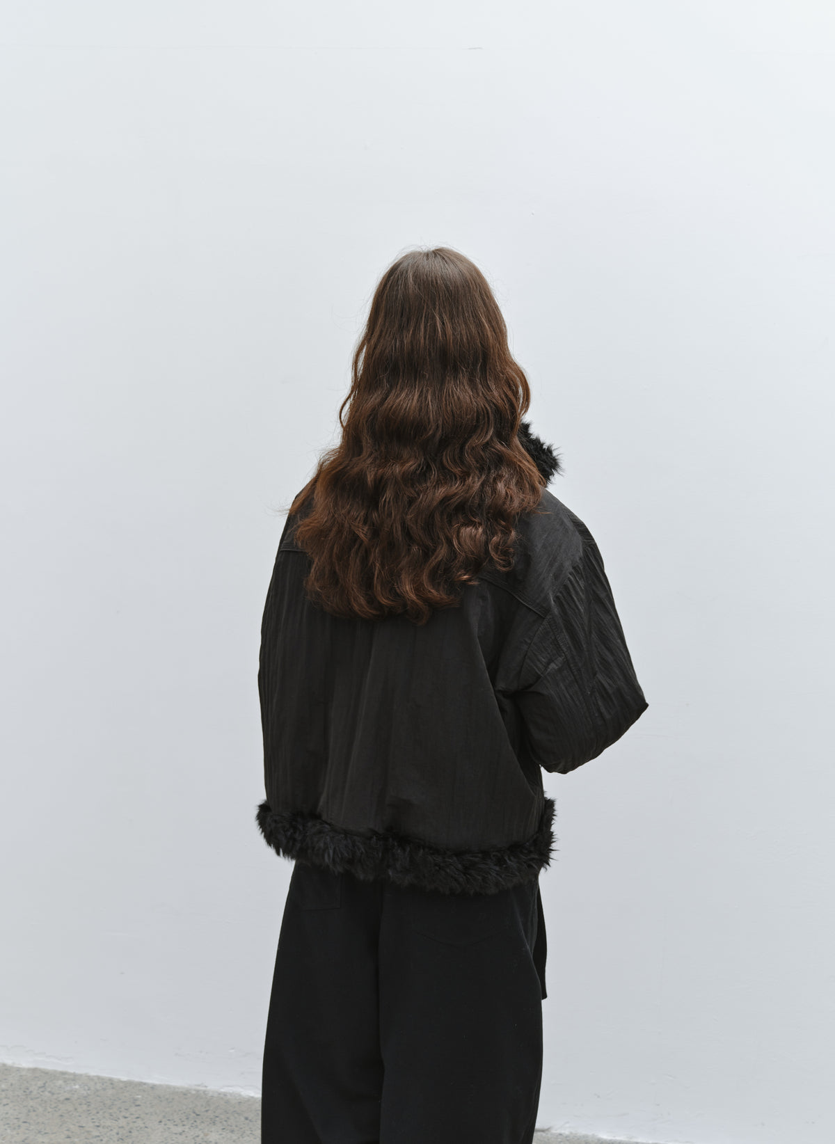 FUR EDGE BELT DOWN JACKET