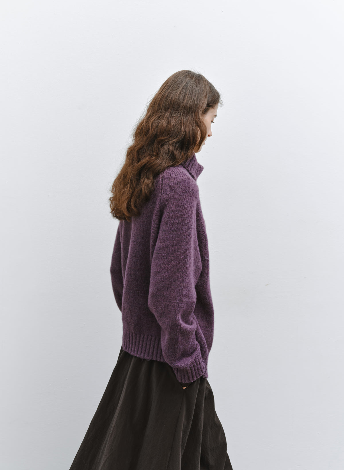 CHUNKY KNIT TURTLE SWEATER