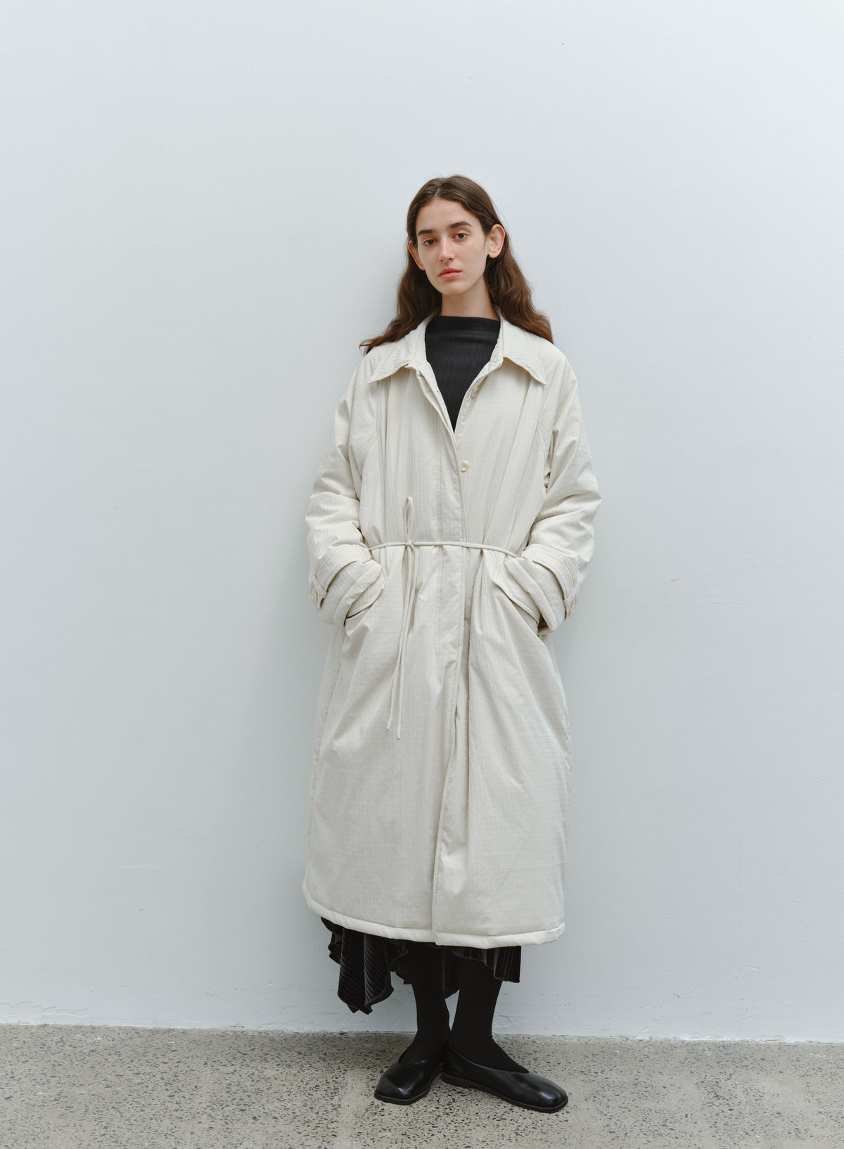 QUILTED TEXTURE WARM TRENCH