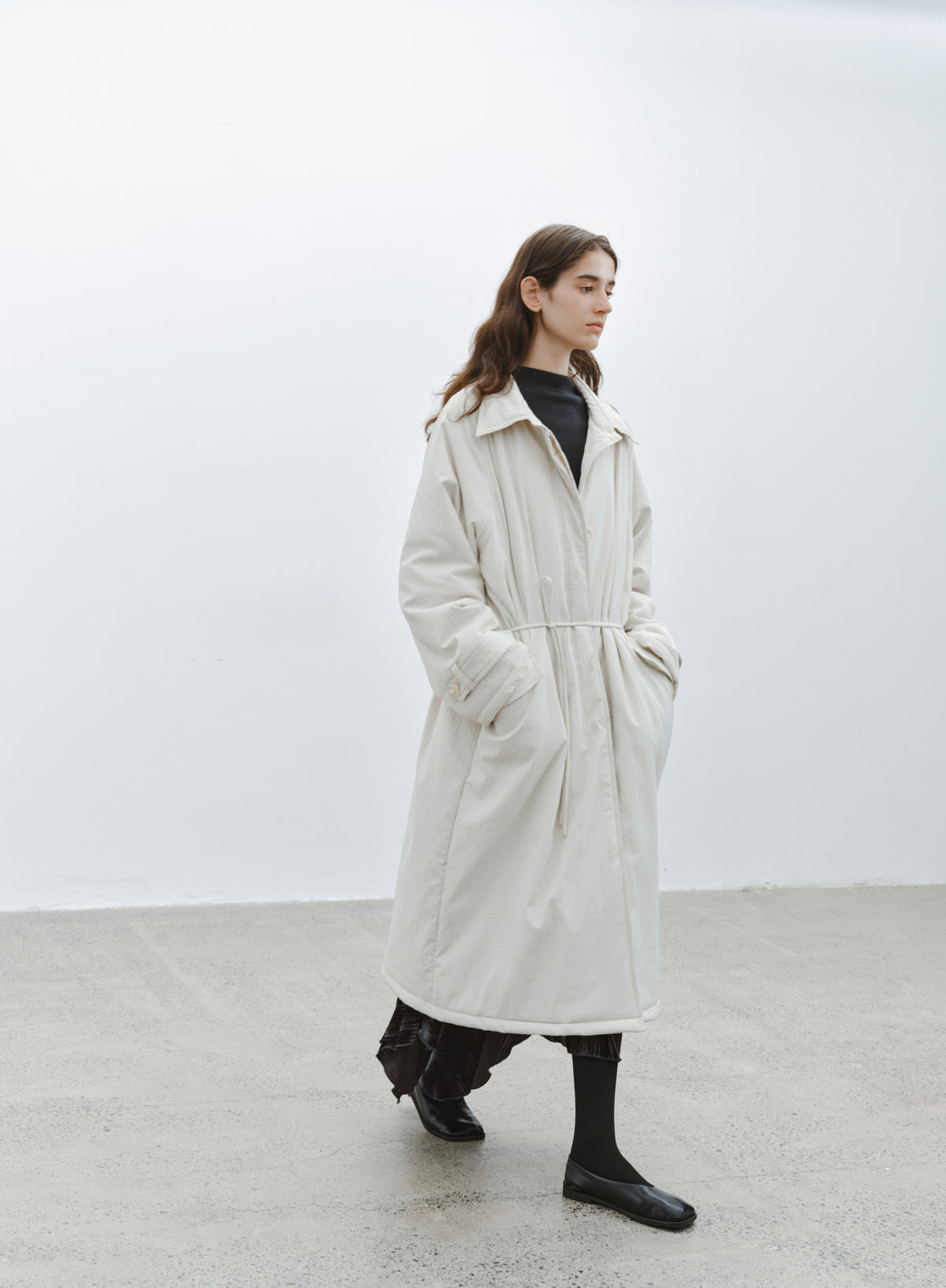 QUILTED TEXTURE WARM TRENCH