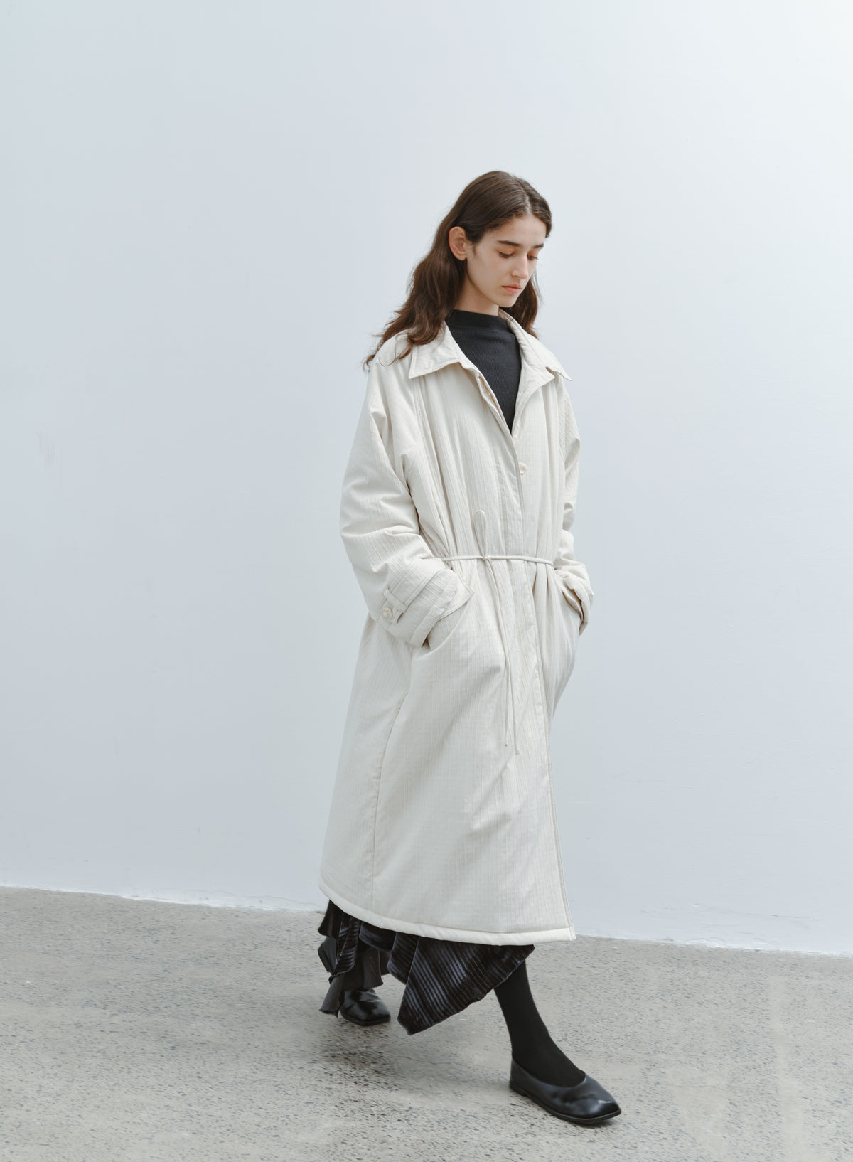 QUILTED TEXTURE WARM TRENCH