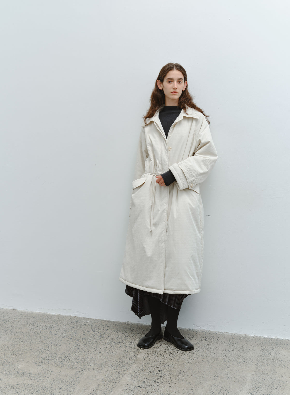 QUILTED TEXTURE WARM TRENCH