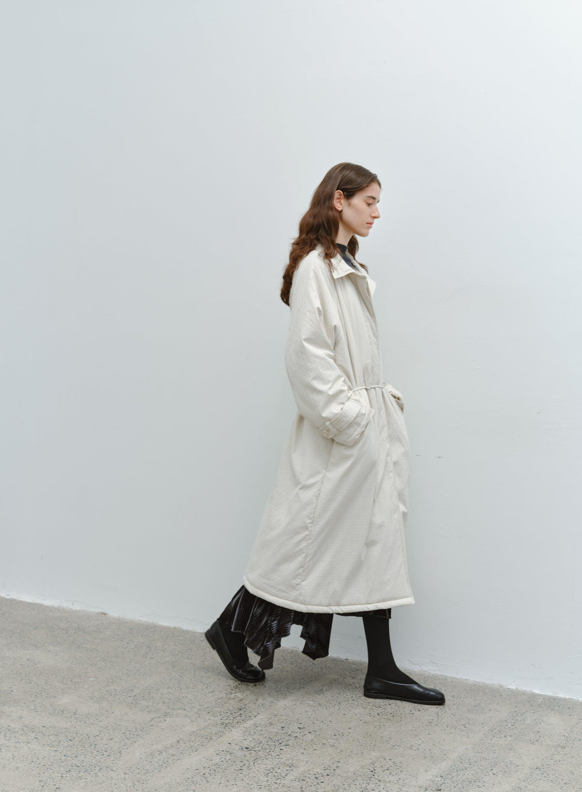 QUILTED TEXTURE WARM TRENCH
