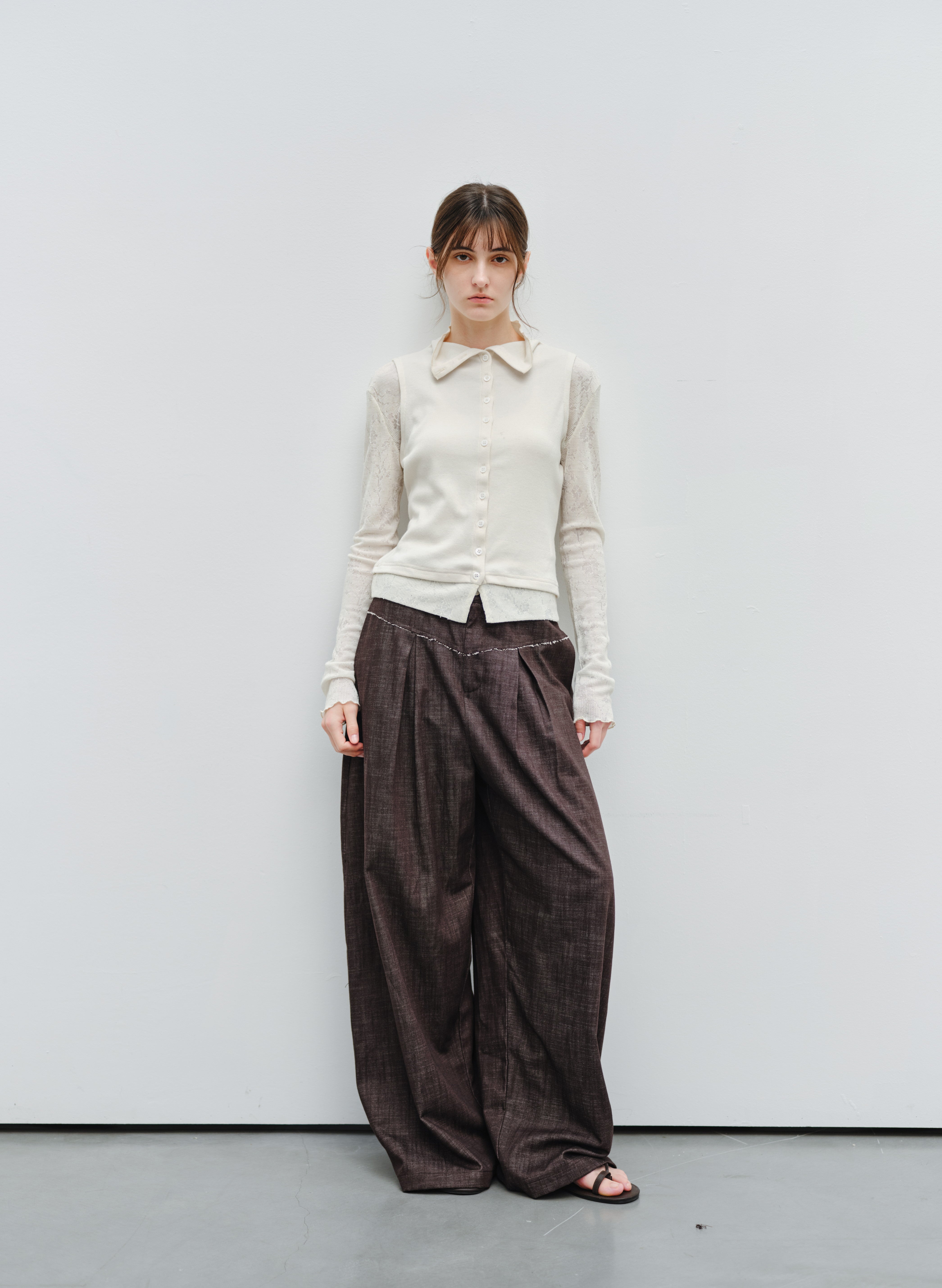 DAMAGE LINE WIDE PANTS
